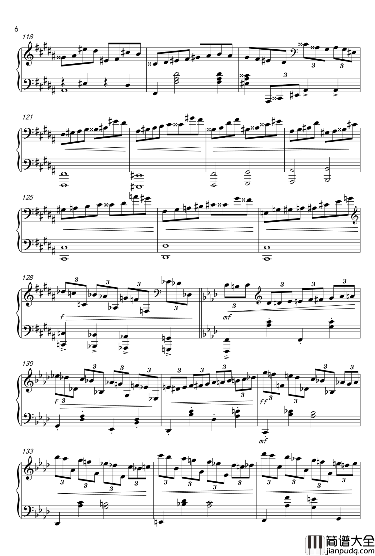 f小调练习曲钢琴谱_コナユキ