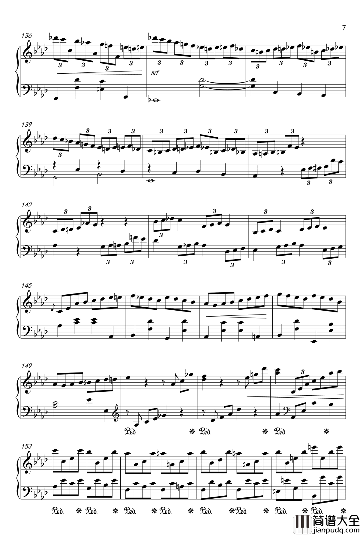 f小调练习曲钢琴谱_コナユキ