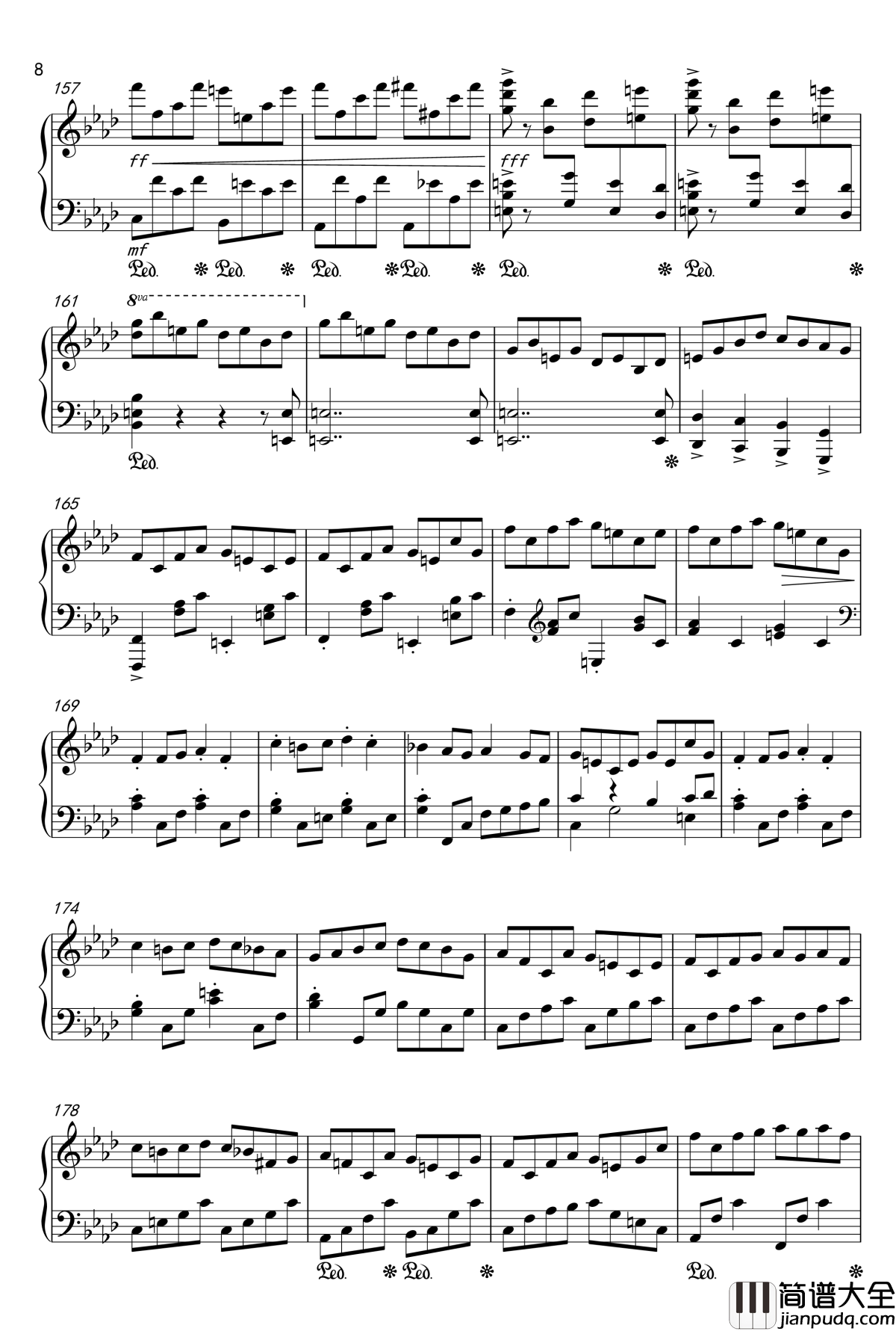 f小调练习曲钢琴谱_コナユキ