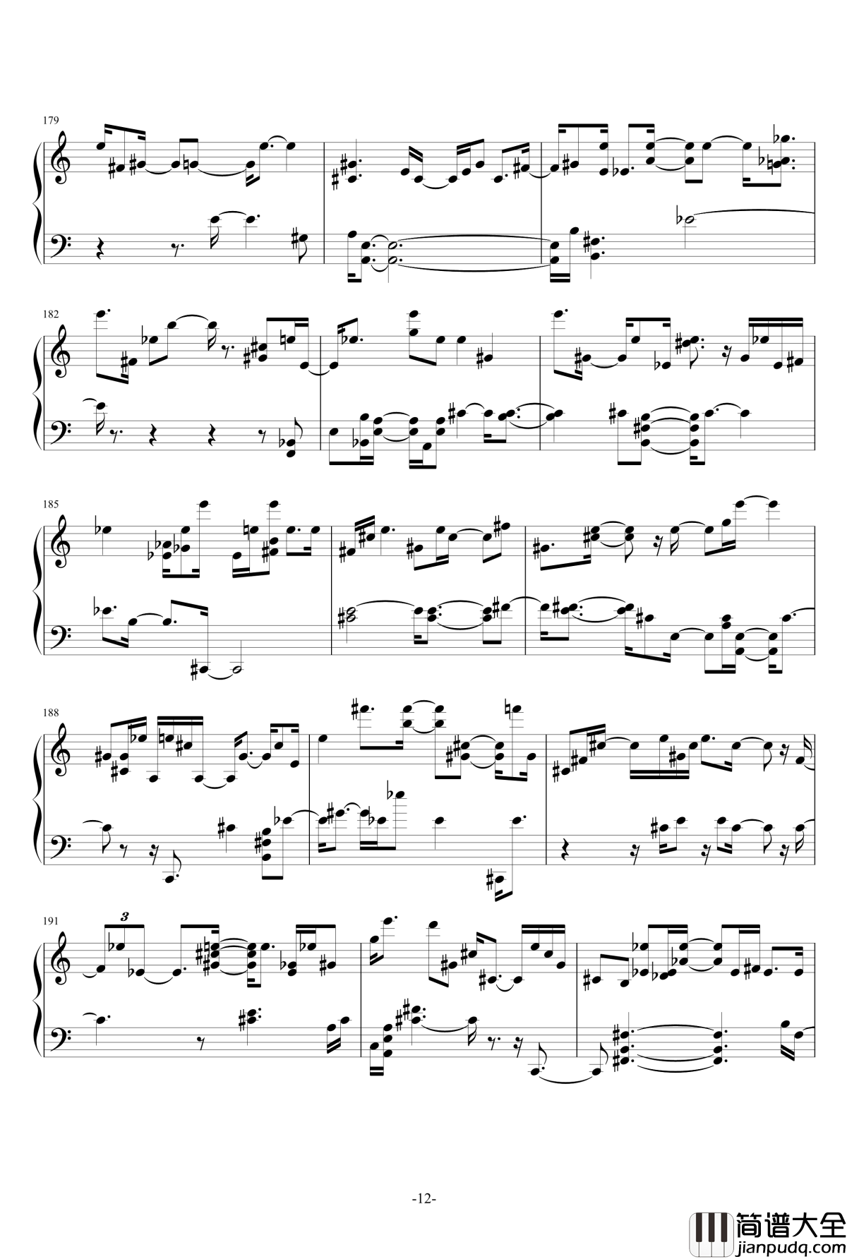 keys东方同人曲钢琴谱_2_东方组图