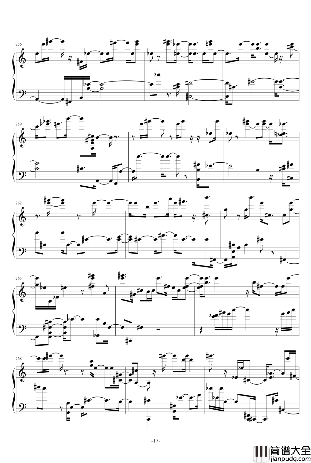 keys东方同人曲钢琴谱_2_东方组图