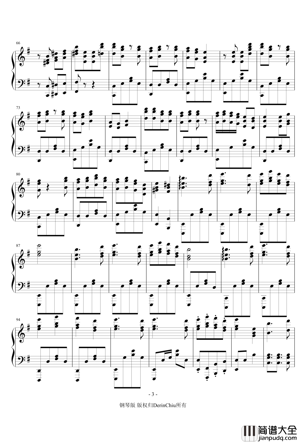 桃源恋歌钢琴谱_Togen_Renka_GARNiDELiA