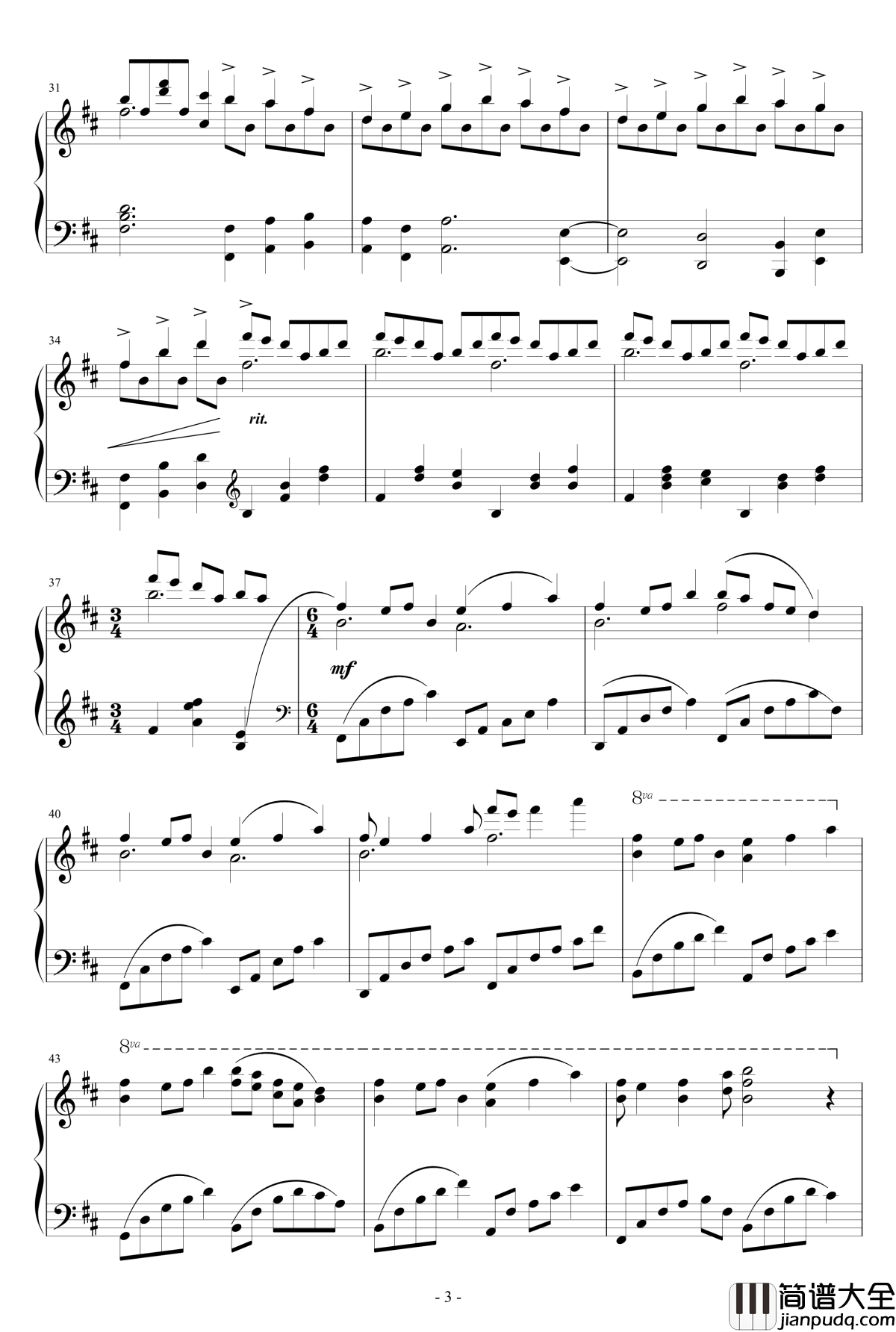 Paleoville's_Higan钢琴谱_四目神