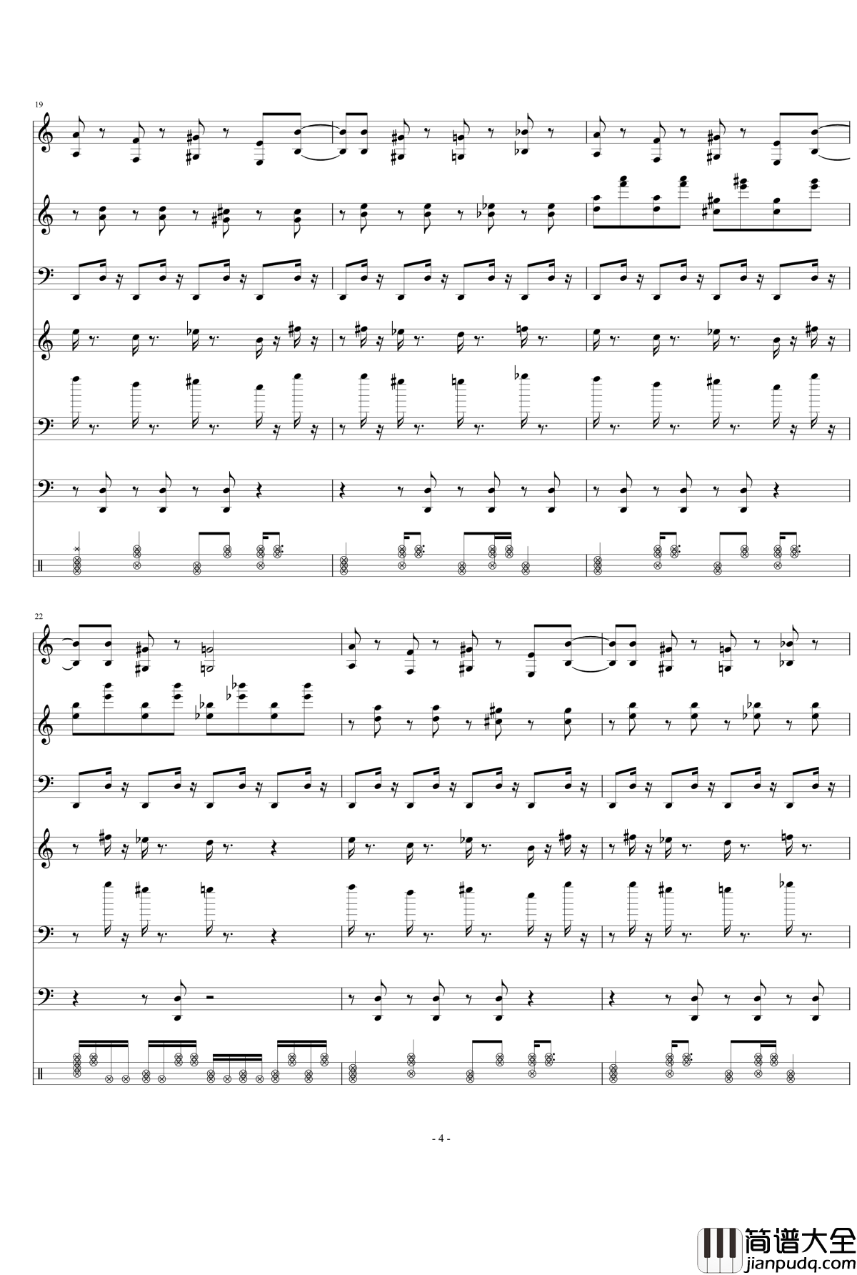 最终鬼畜妹钢琴谱_完全再现