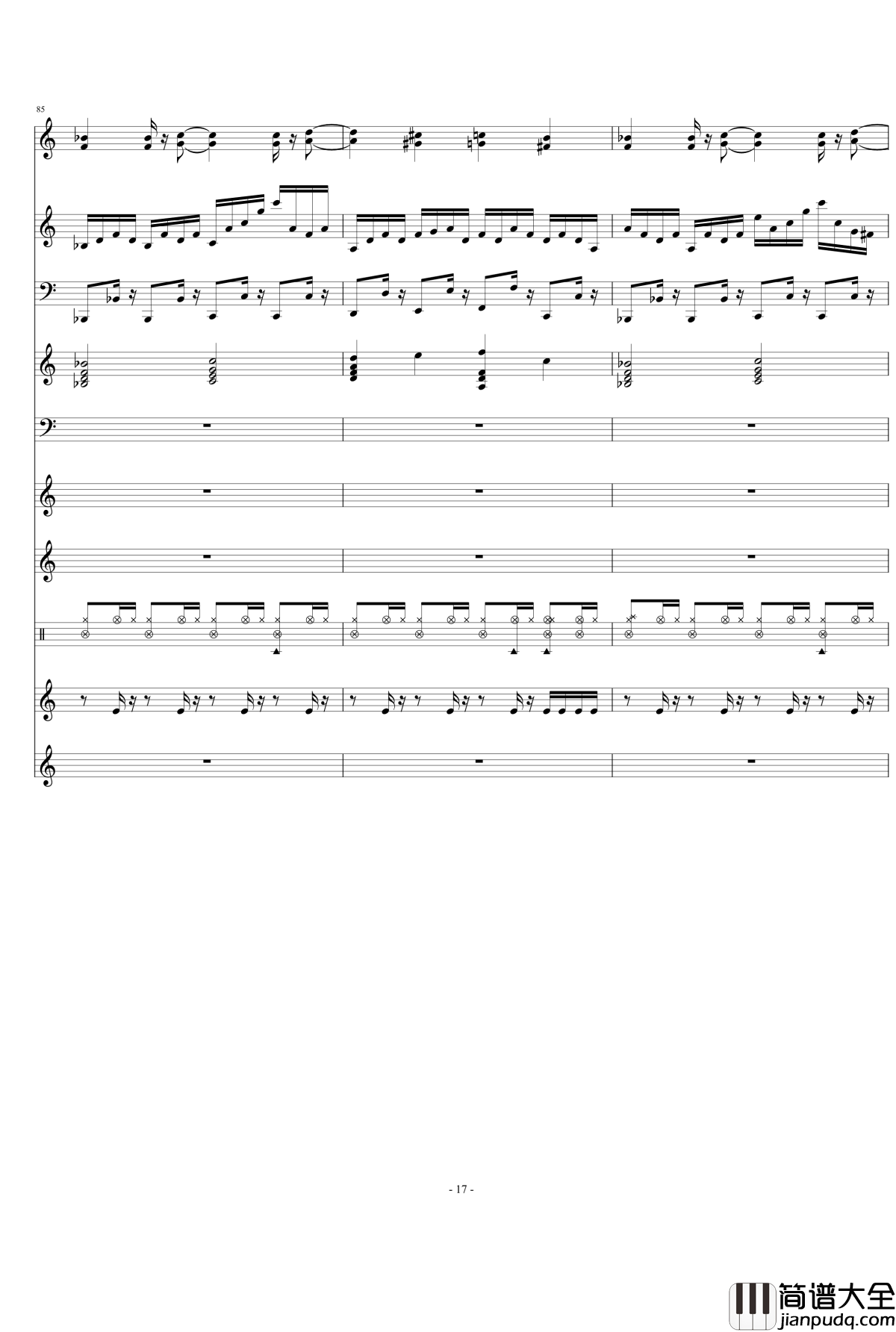 最终鬼畜妹钢琴谱_完全再现