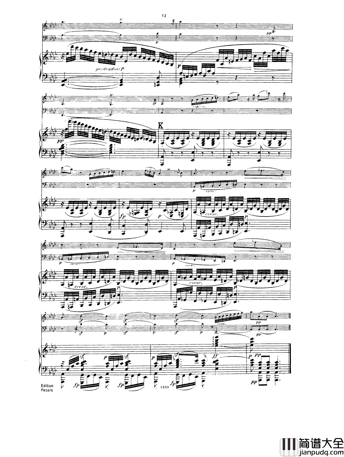 _降E大调第一钢琴三重奏__Op.12钢琴谱_胡梅尔