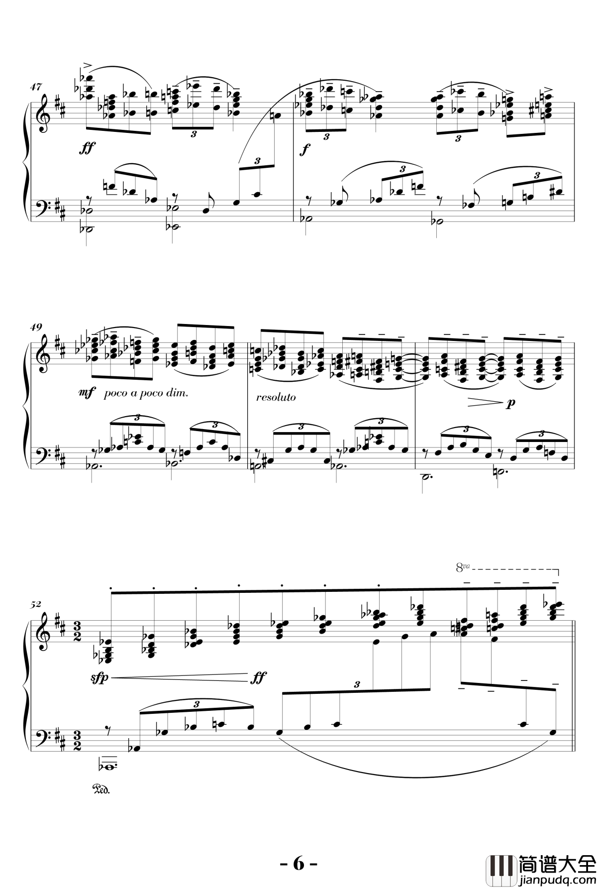 b小调浪漫曲钢琴谱_陈文戈