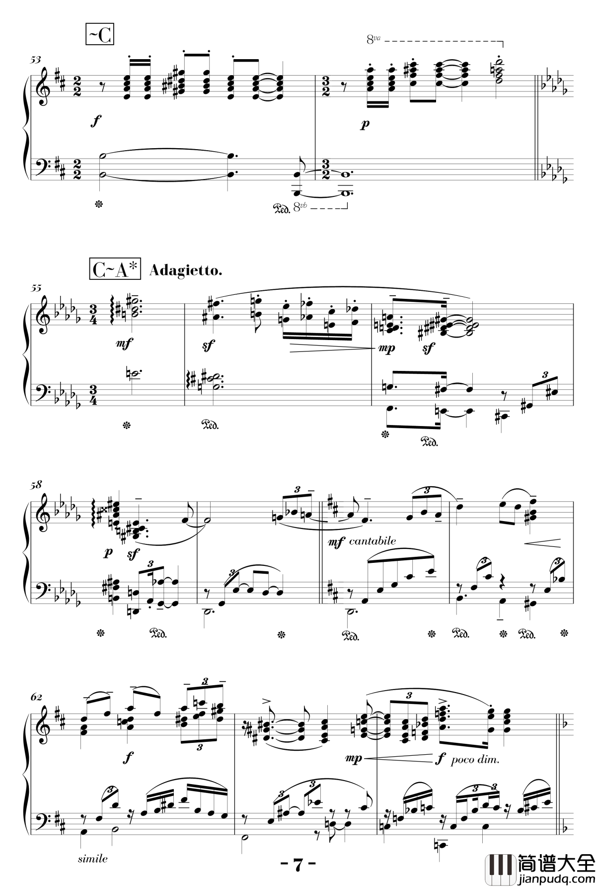 b小调浪漫曲钢琴谱_陈文戈