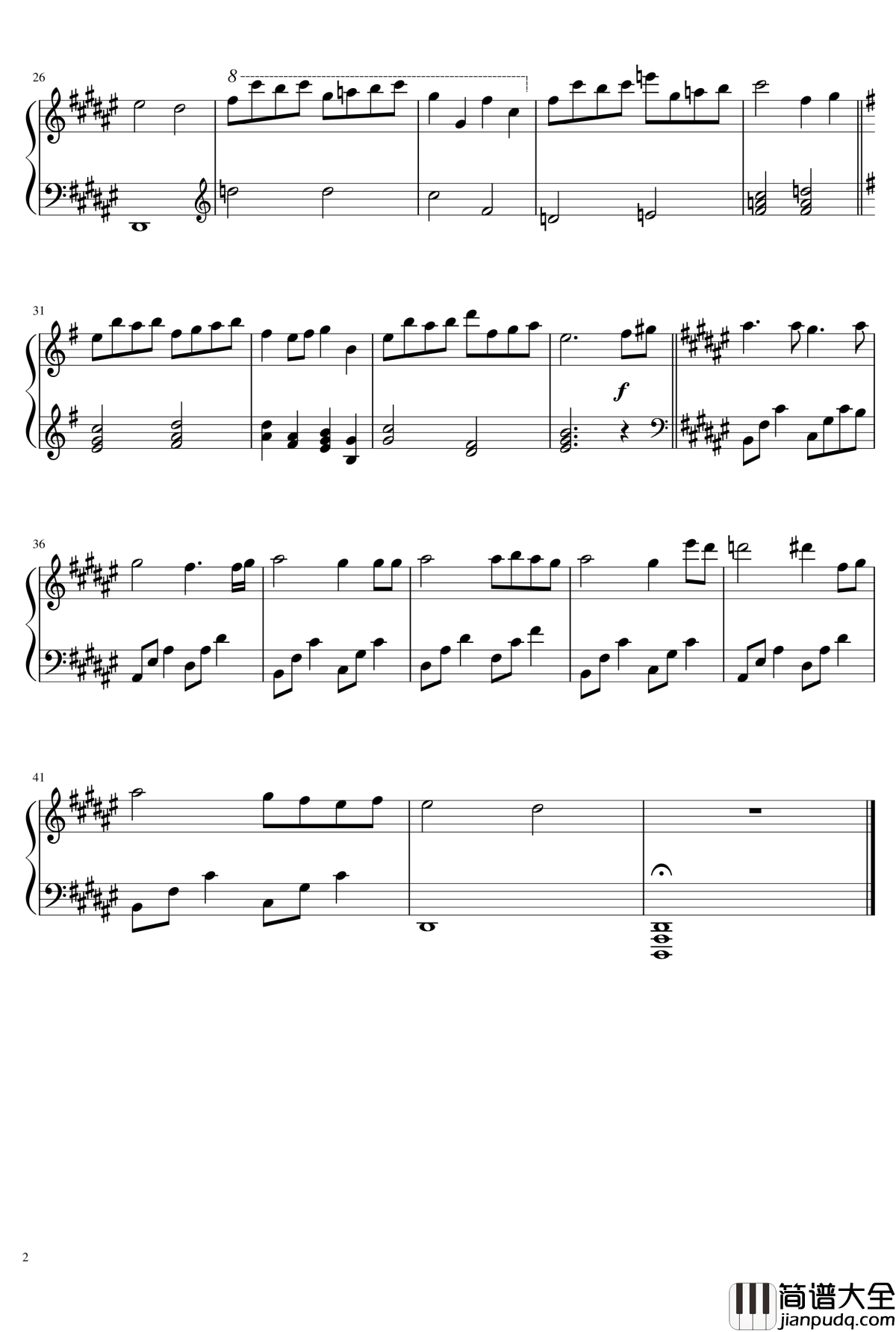 月明かり钢琴谱_水夏