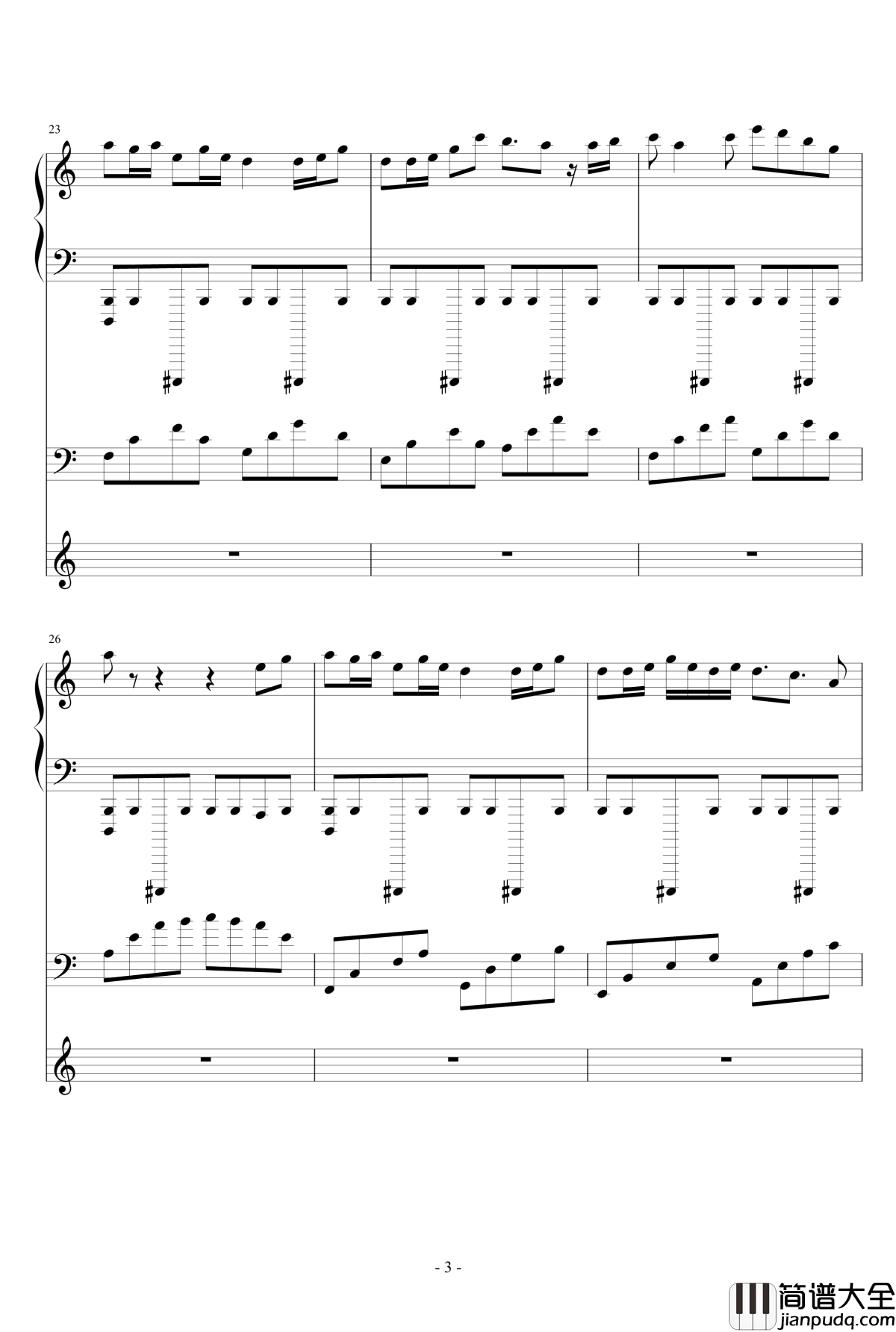 日暮夕霞钢琴谱_smile丶轩