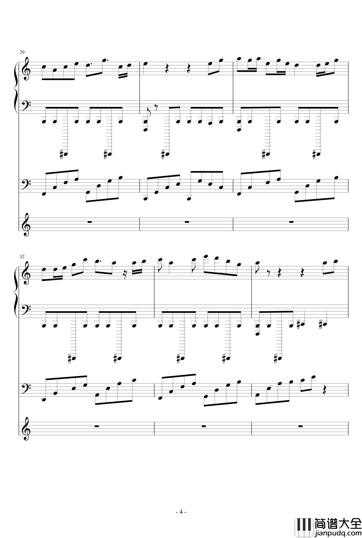 日暮夕霞钢琴谱_smile丶轩