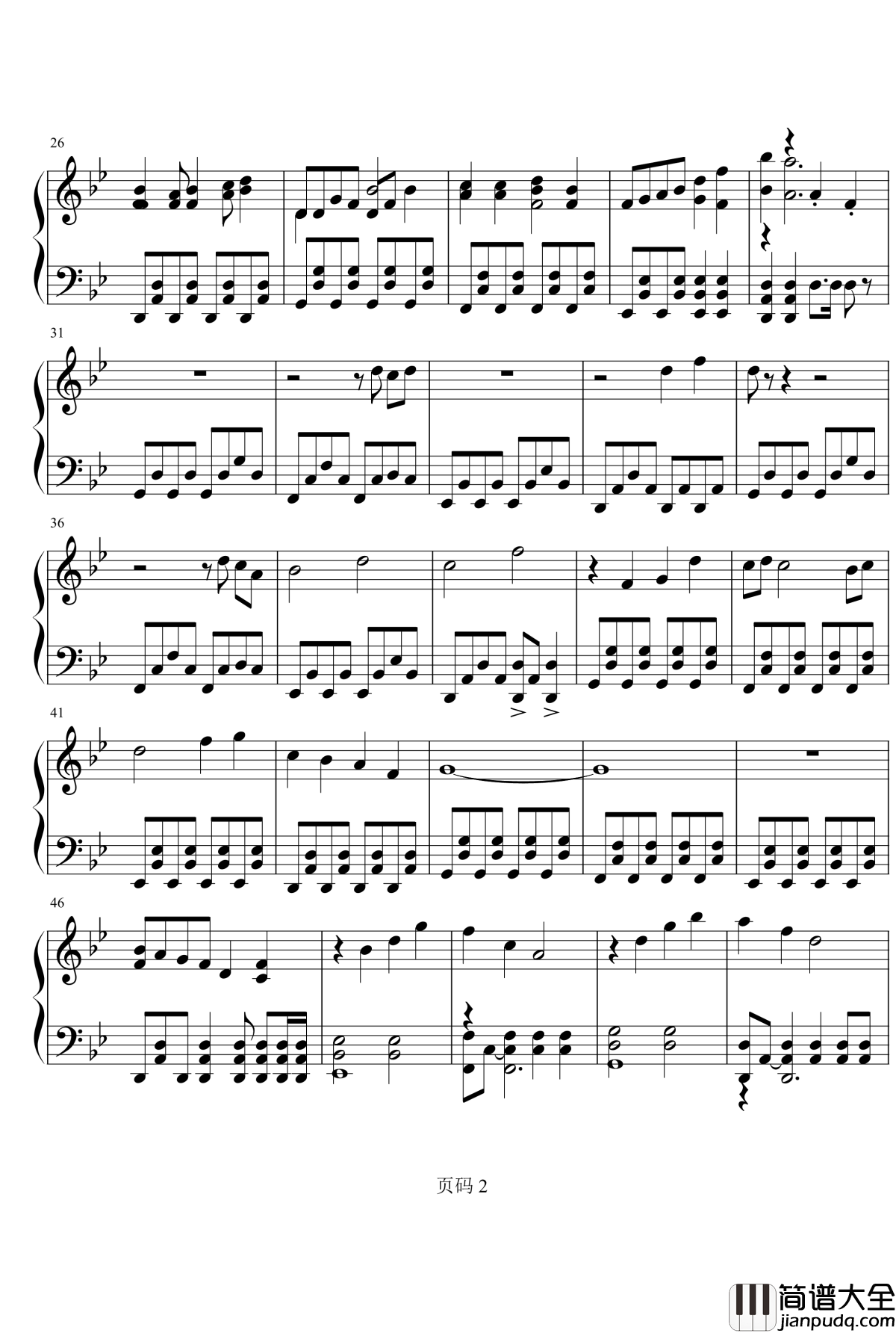 万神纪钢琴谱_伴奏_星尘