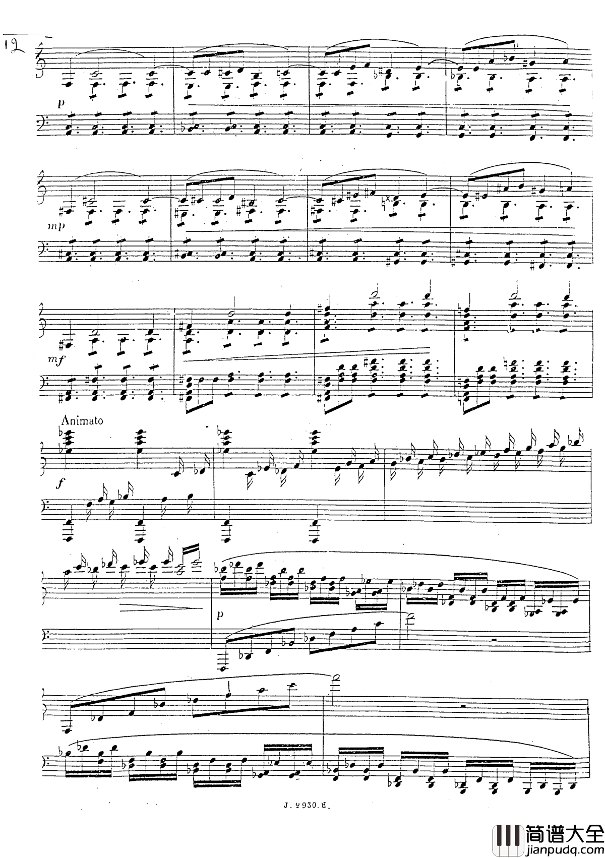 a小调第四钢琴奏鸣曲钢琴谱_安东_鲁宾斯坦__Op.100