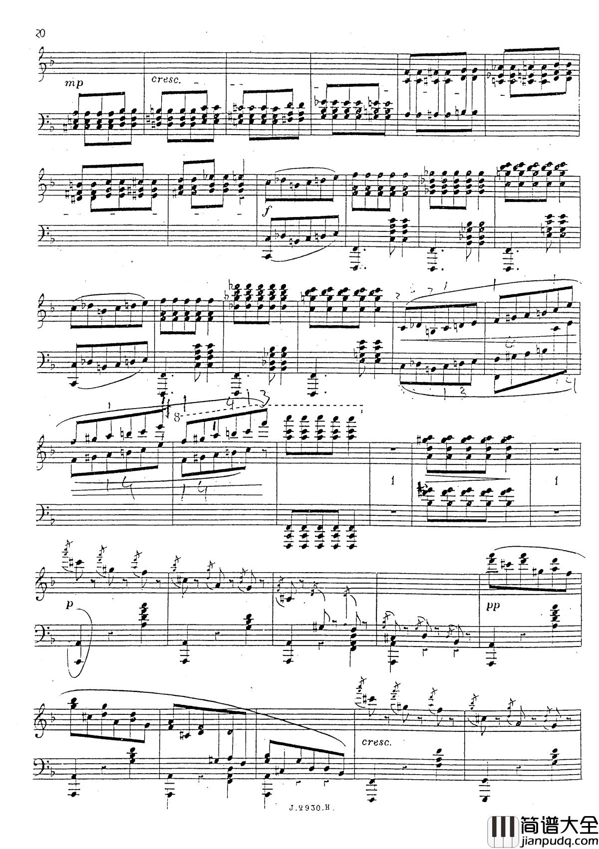 a小调第四钢琴奏鸣曲钢琴谱_安东_鲁宾斯坦__Op.100