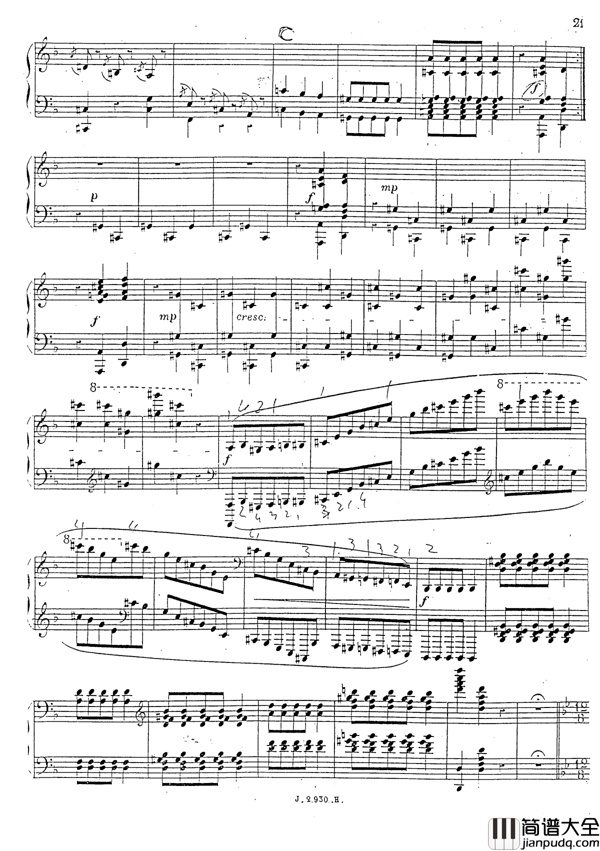 a小调第四钢琴奏鸣曲钢琴谱_安东_鲁宾斯坦__Op.100