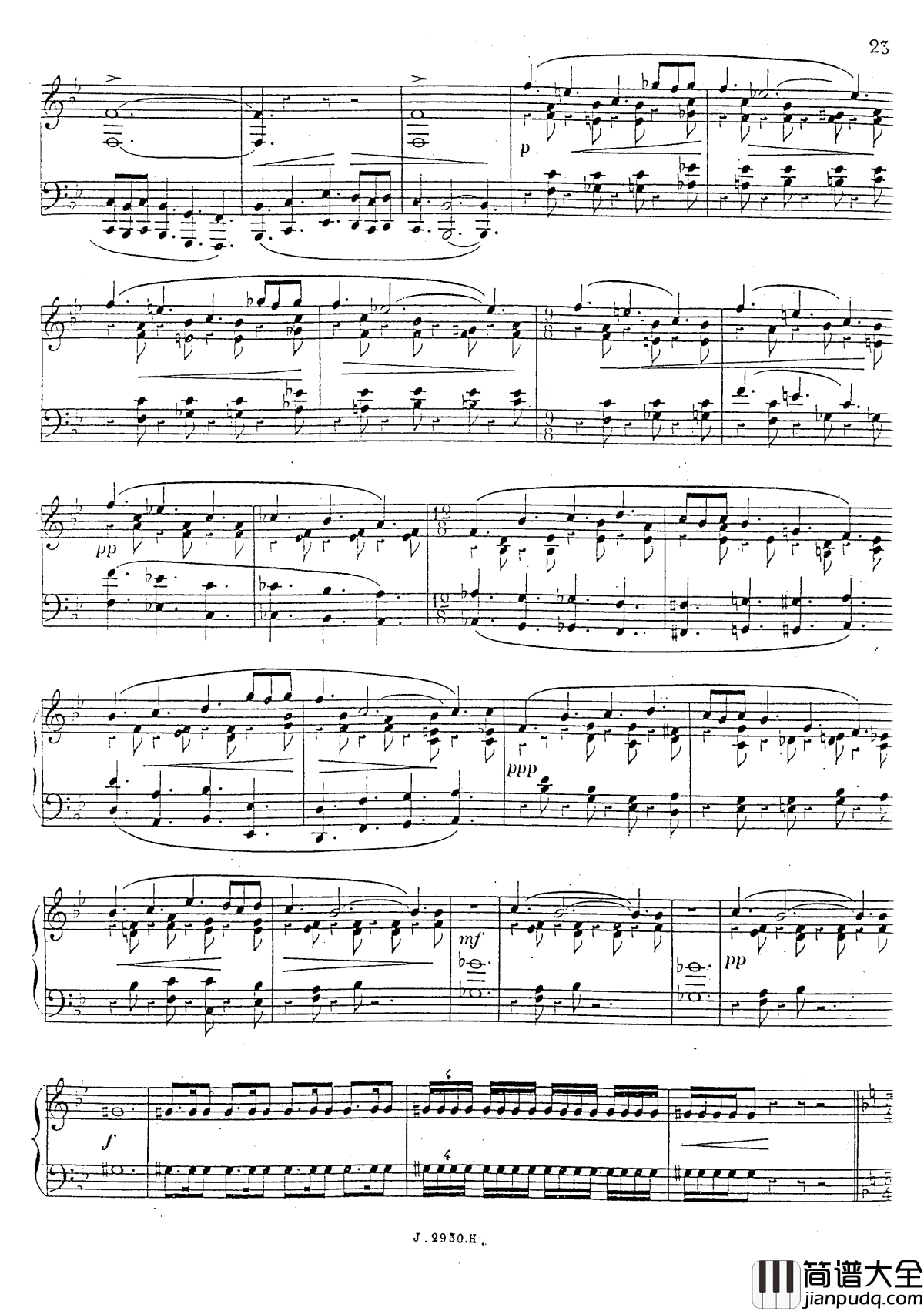 a小调第四钢琴奏鸣曲钢琴谱_安东_鲁宾斯坦__Op.100