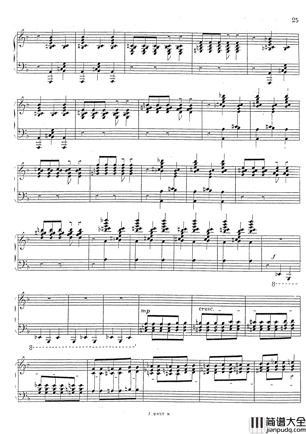 a小调第四钢琴奏鸣曲钢琴谱_安东_鲁宾斯坦__Op.100