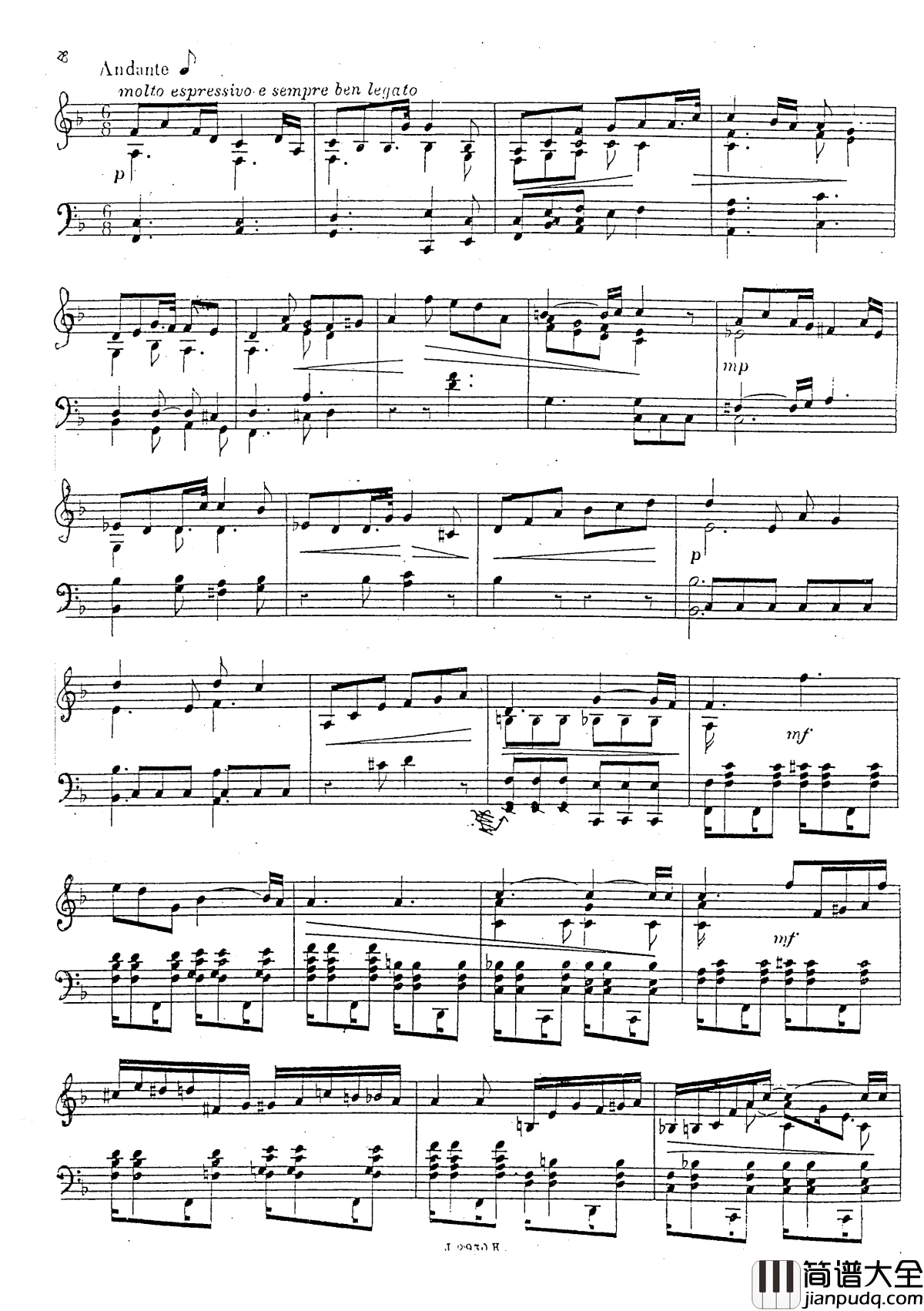 a小调第四钢琴奏鸣曲钢琴谱_安东_鲁宾斯坦__Op.100