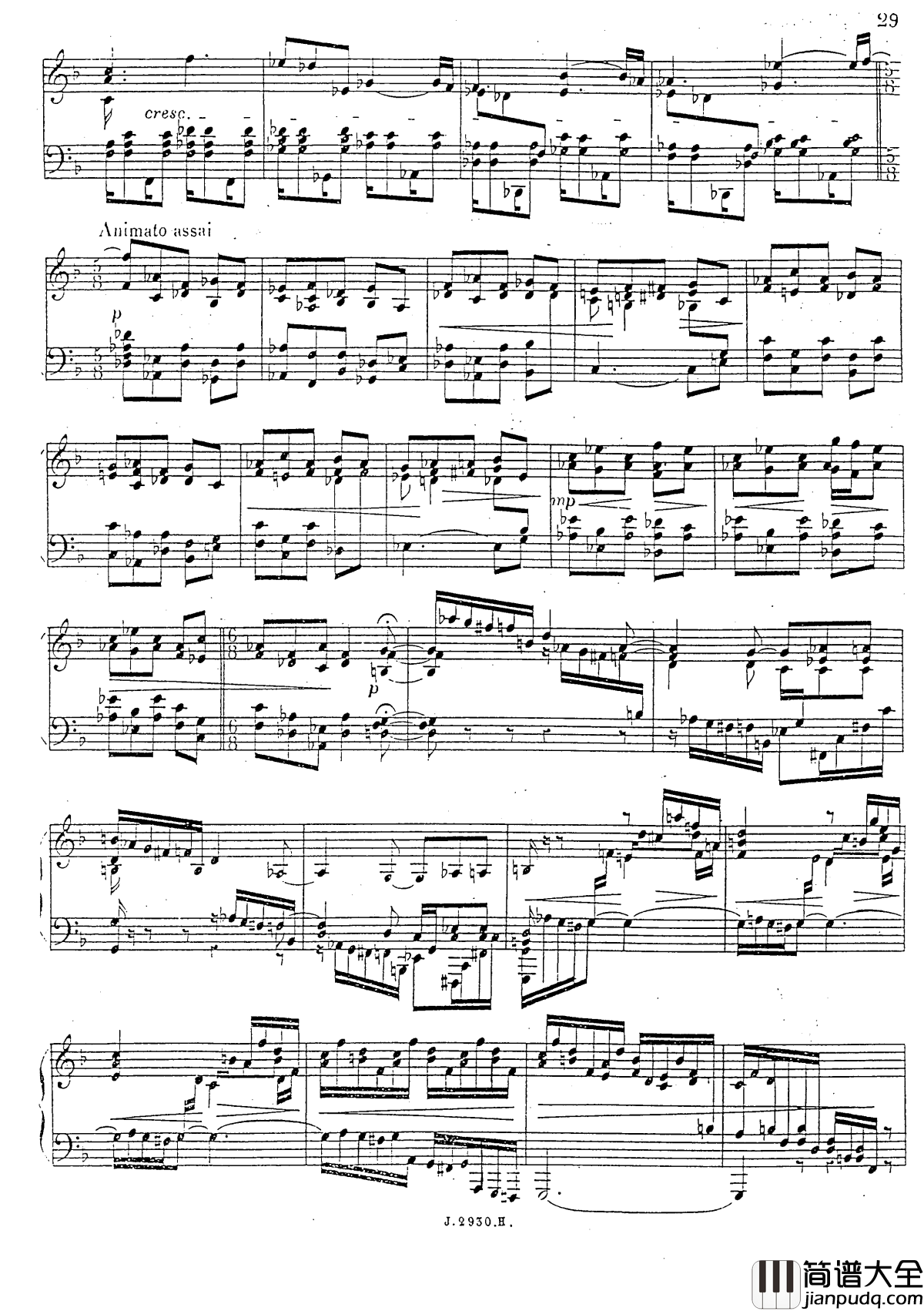 a小调第四钢琴奏鸣曲钢琴谱_安东_鲁宾斯坦__Op.100