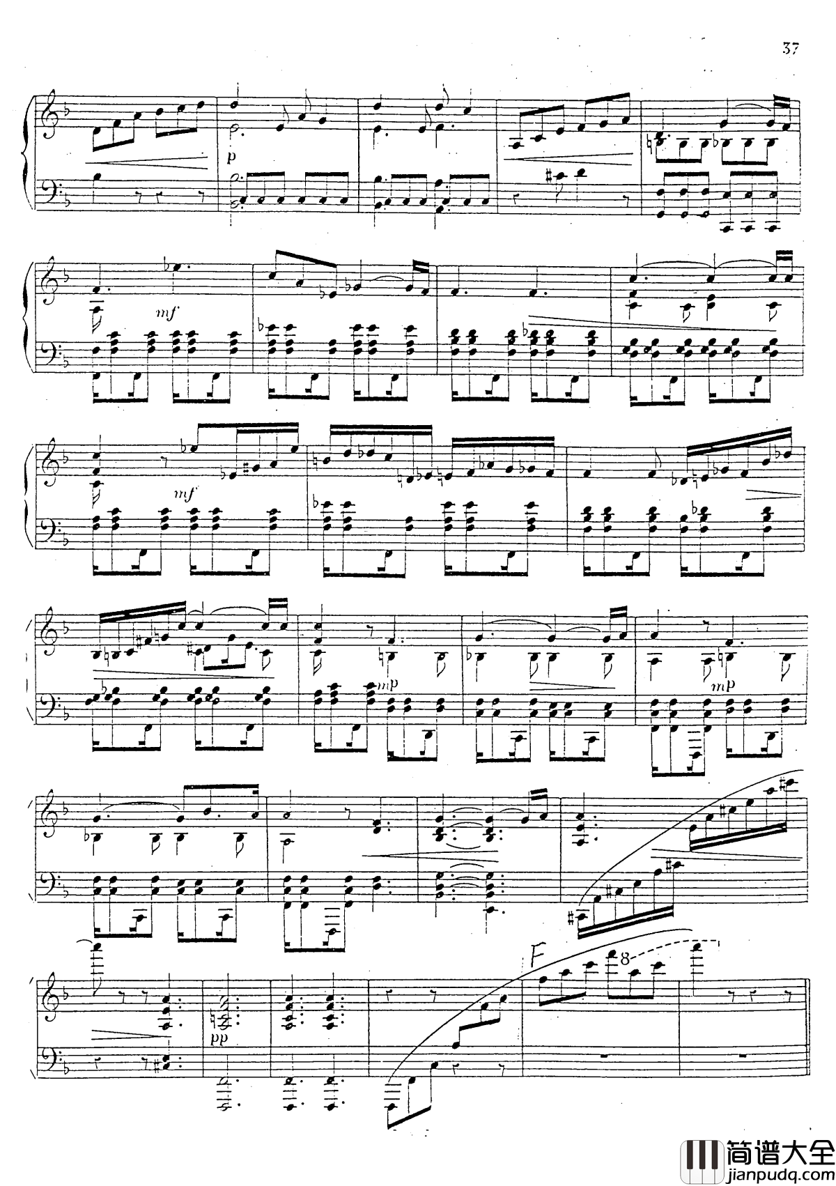 a小调第四钢琴奏鸣曲钢琴谱_安东_鲁宾斯坦__Op.100