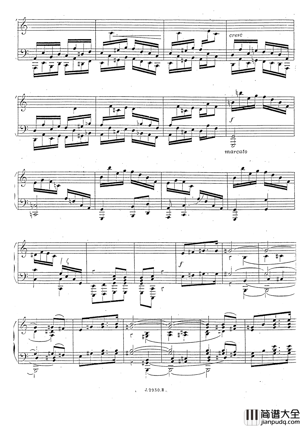 a小调第四钢琴奏鸣曲钢琴谱_安东_鲁宾斯坦__Op.100