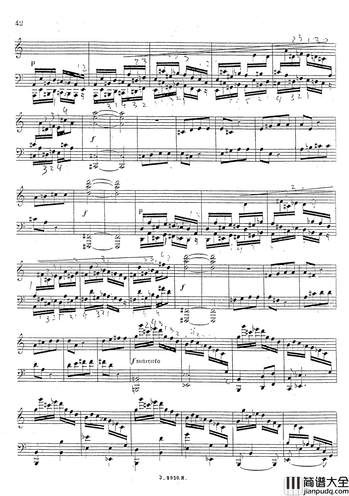 a小调第四钢琴奏鸣曲钢琴谱_安东_鲁宾斯坦__Op.100