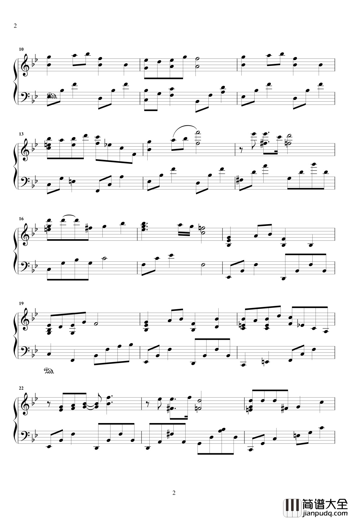 夏至未至钢琴谱_胡夏