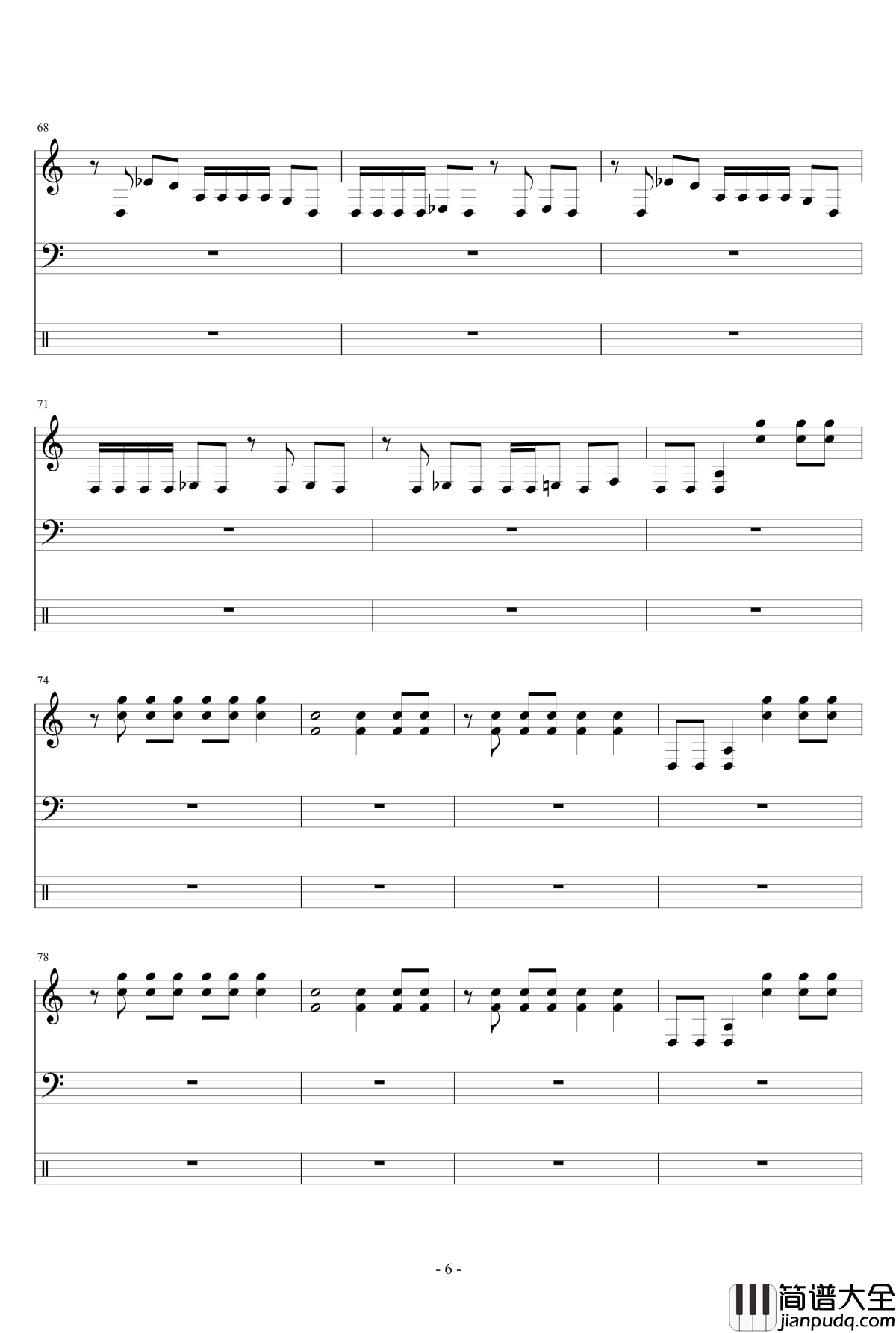 花开花落钢琴谱_乐队谱_左右乐队