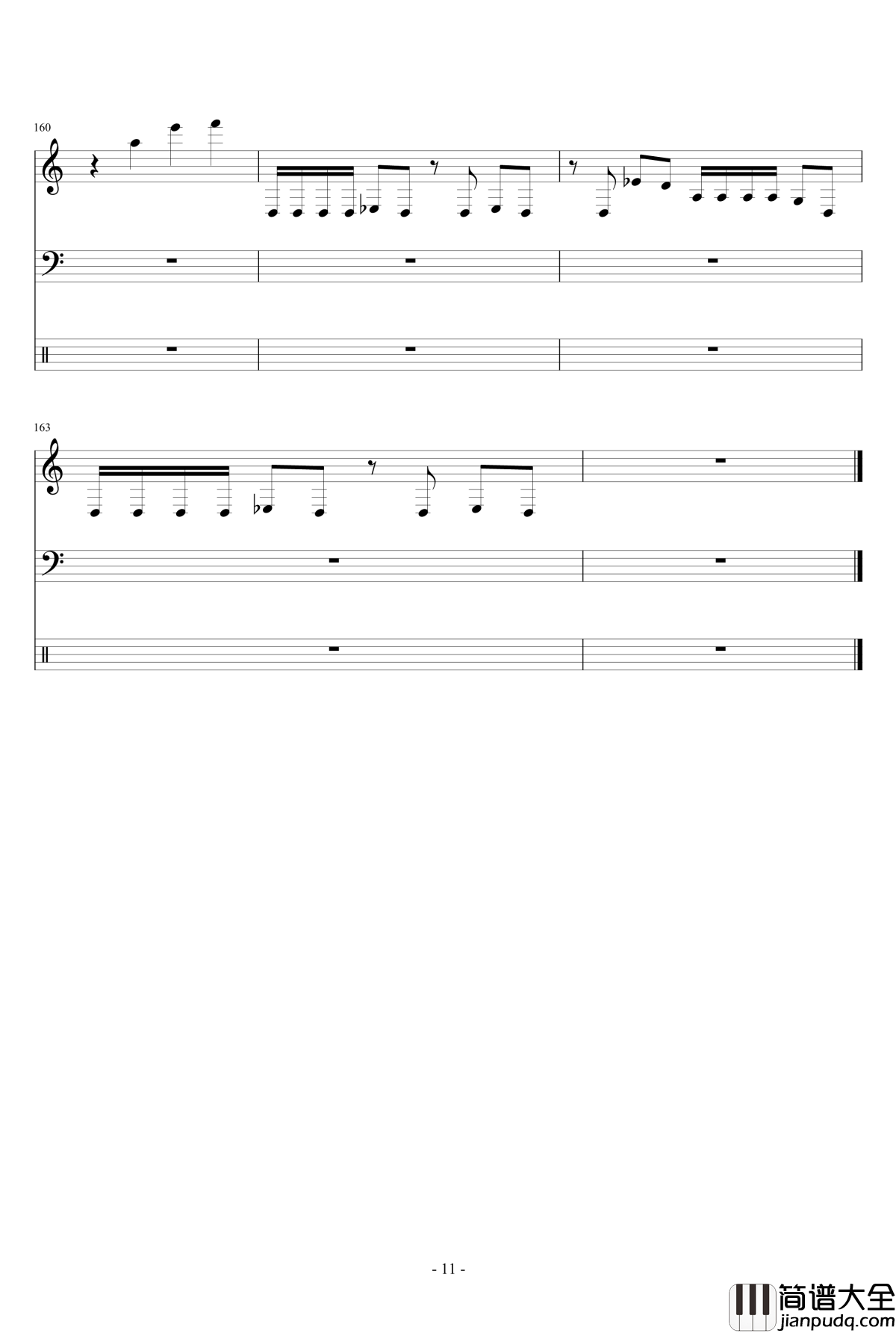 花开花落钢琴谱_乐队谱_左右乐队