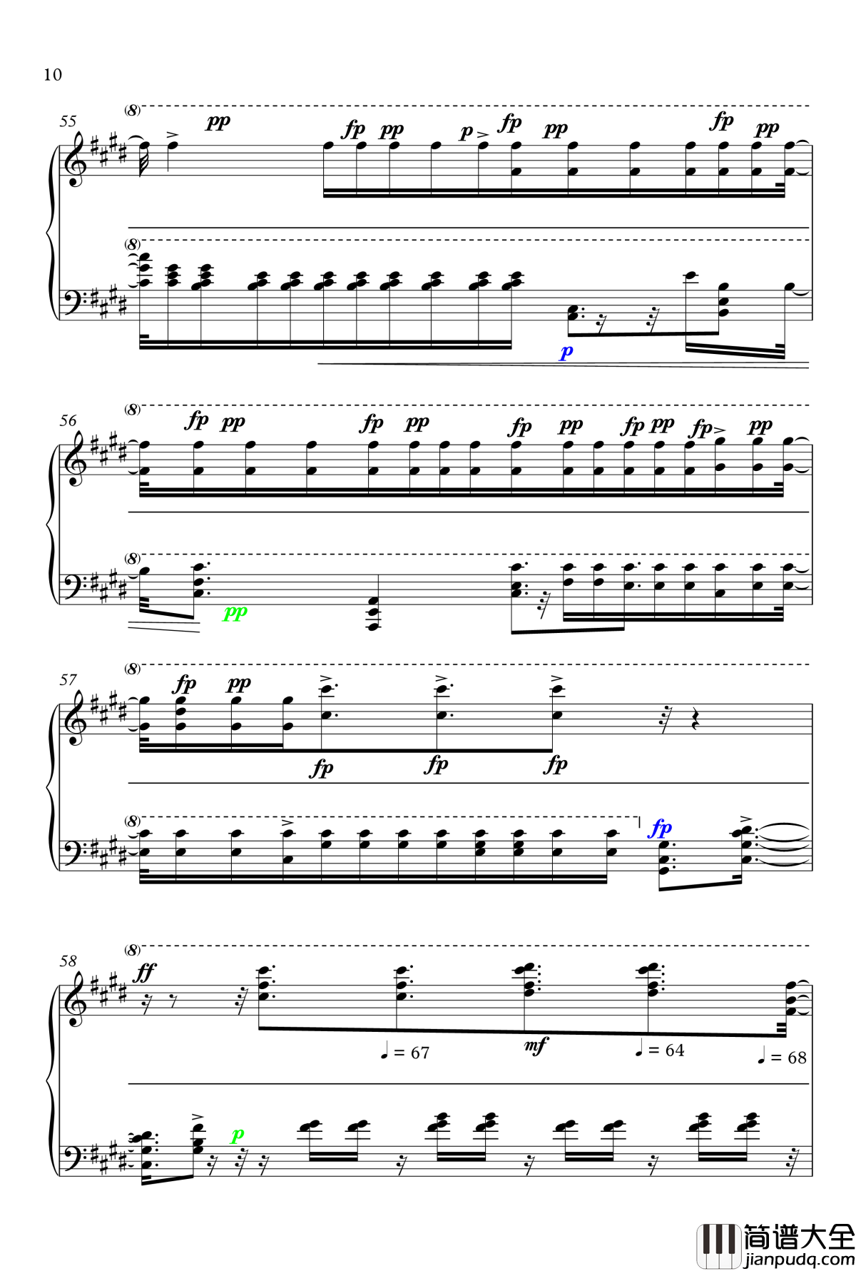 利世的悲伤钢琴谱_Sorrow/Rize's_melody__Tokyo_Ghoul_东京喰种_东京食尸鬼