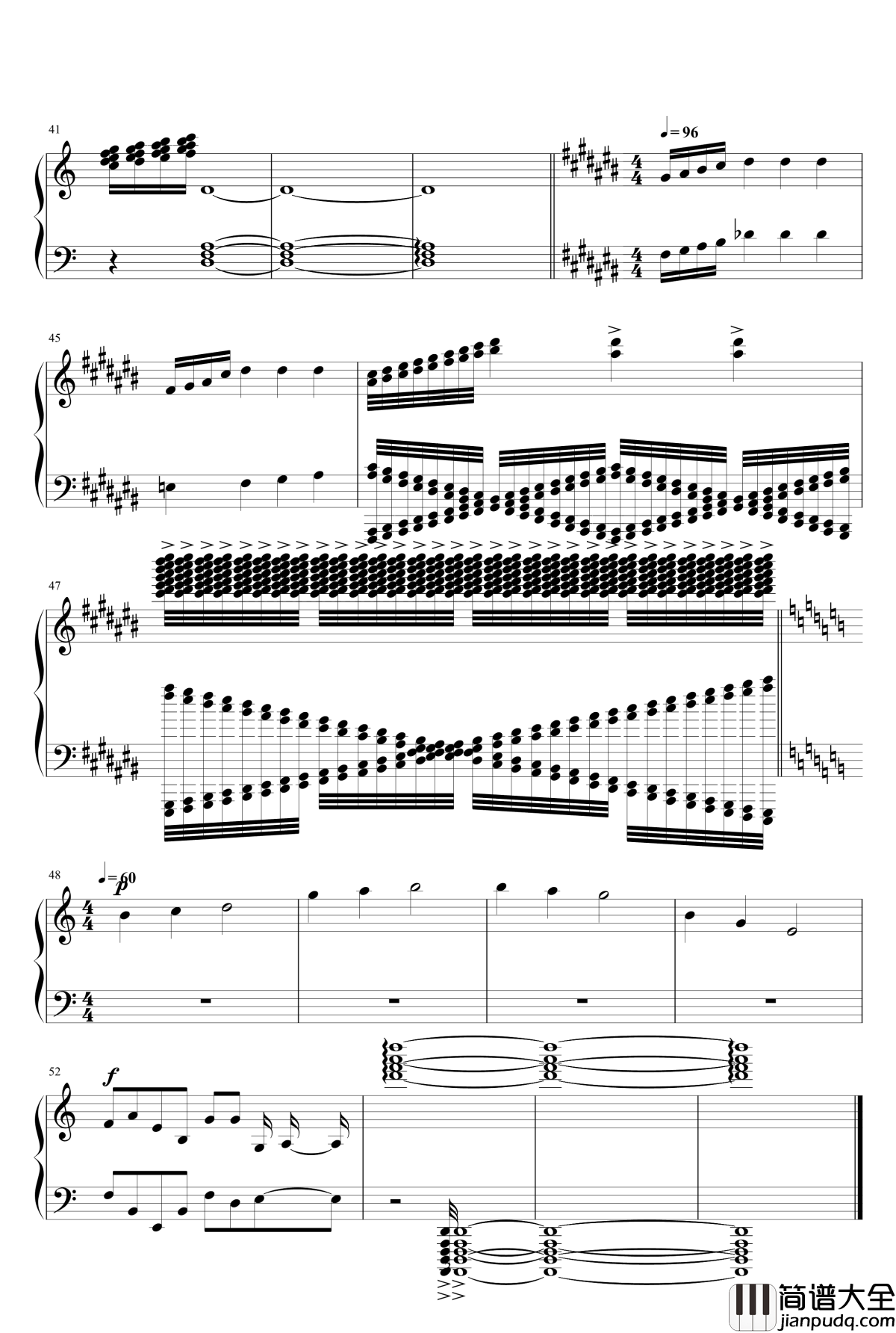 疼痛不已钢琴谱_幽萌