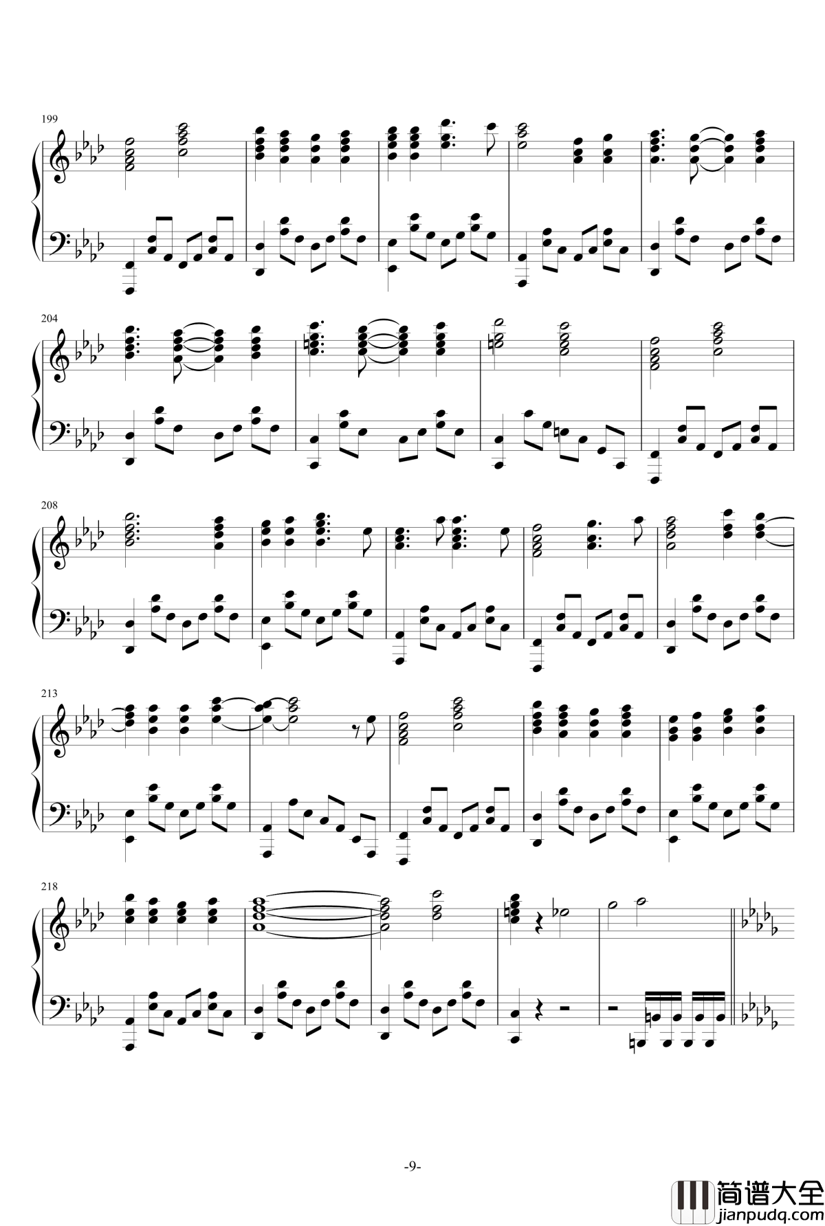 人渣的本愿ed钢琴谱_平行线_人渣的本愿