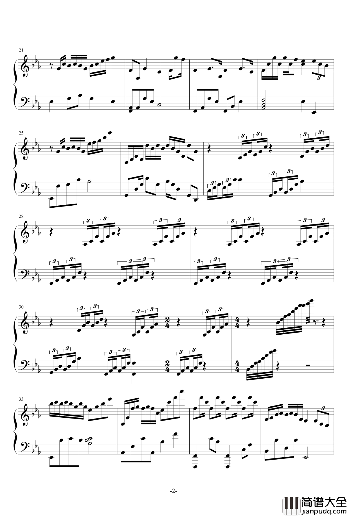 海上花钢琴谱_罗大佑