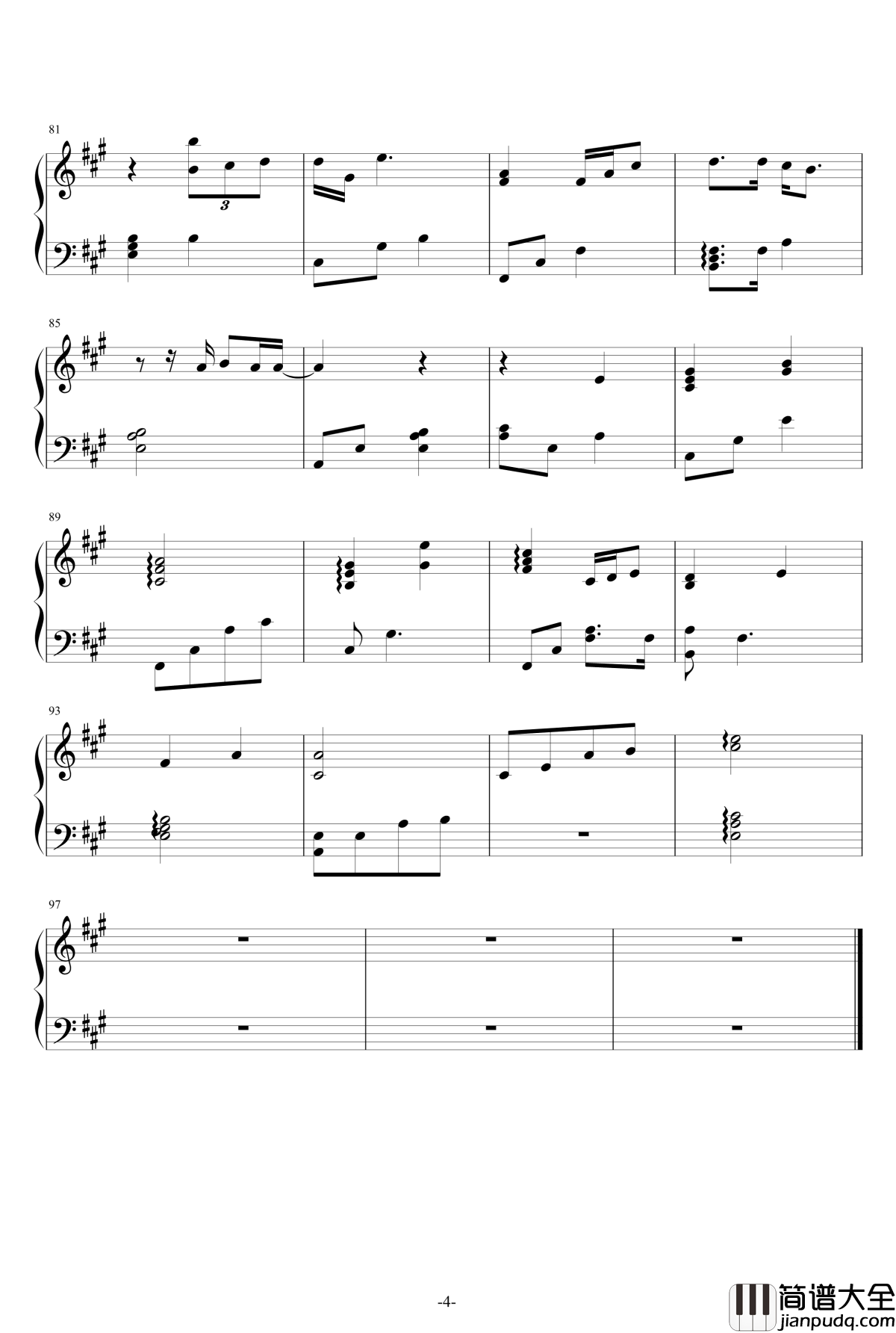 常套句钢琴谱_海田庄吾