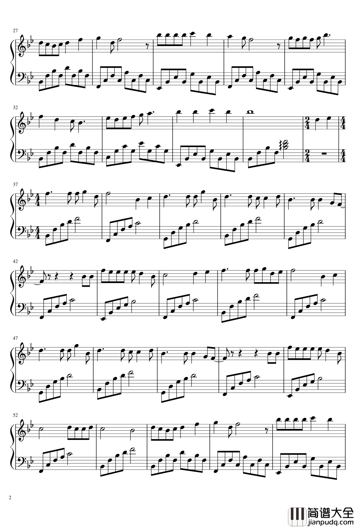 你就是我醉的宝宝钢琴谱_李溪苪