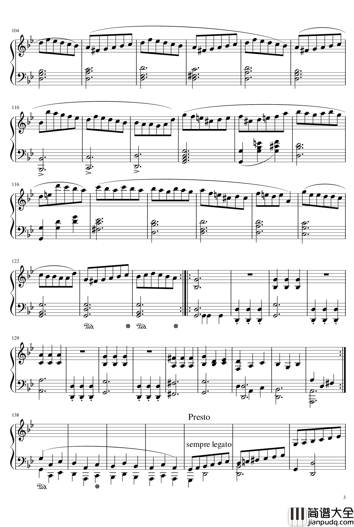 g小调谐谑曲钢琴谱_Ice_KUN