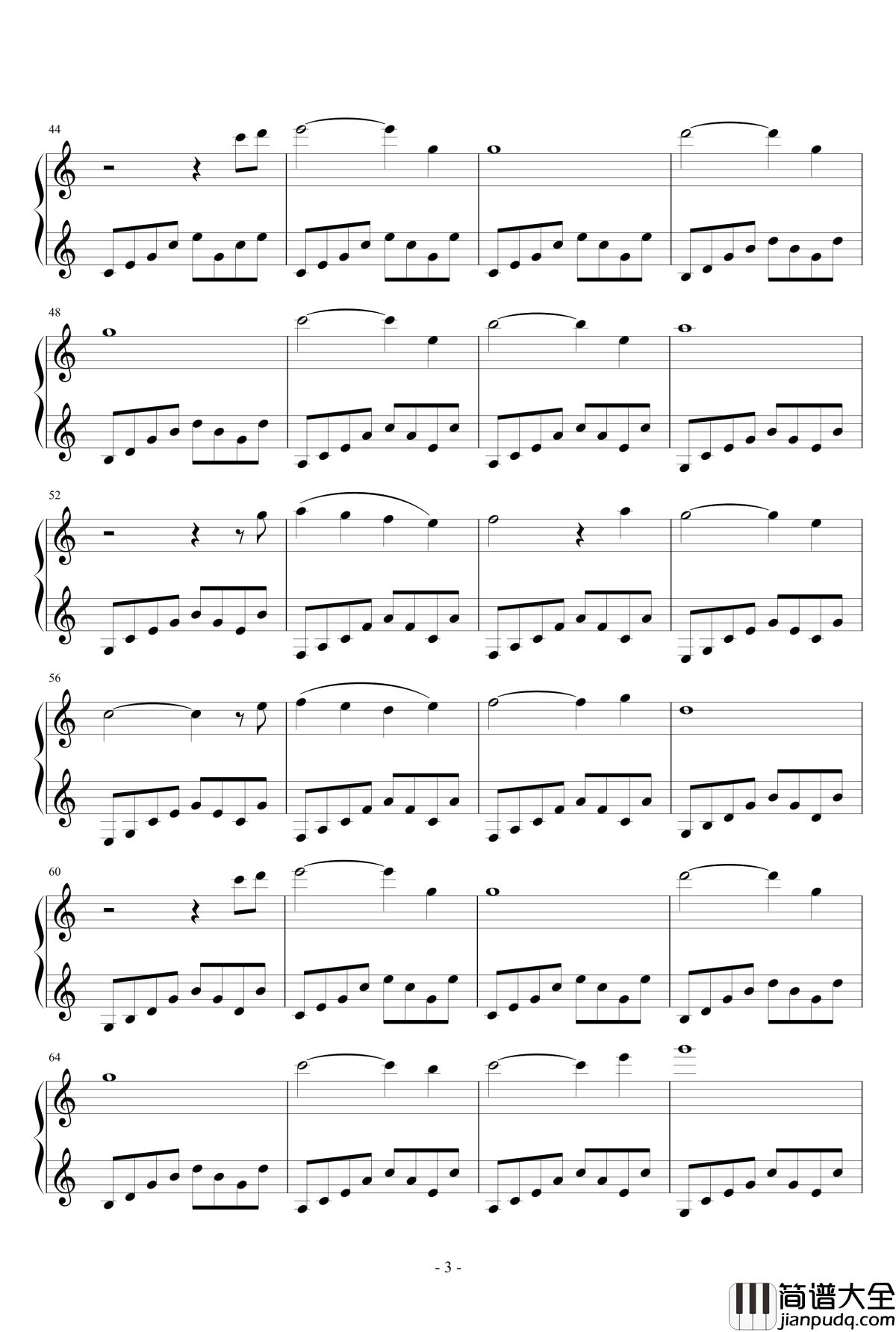 轻轻地对你说钢琴谱_中大的炮灰