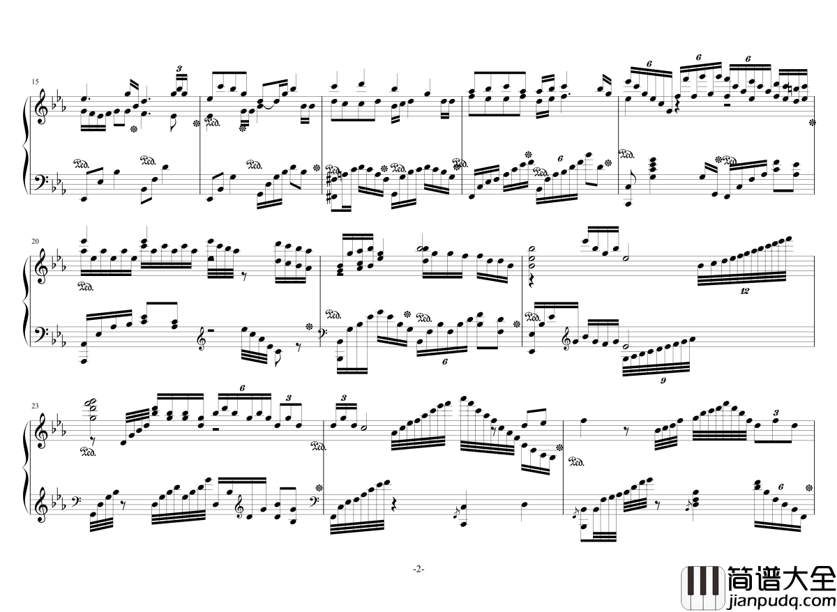 负心人钢琴谱_独奏版_卡尔蒂洛