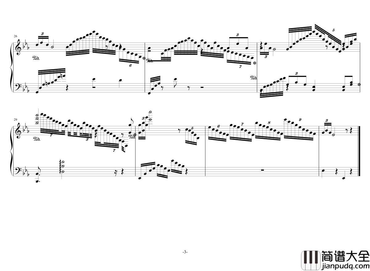 负心人钢琴谱_独奏版_卡尔蒂洛