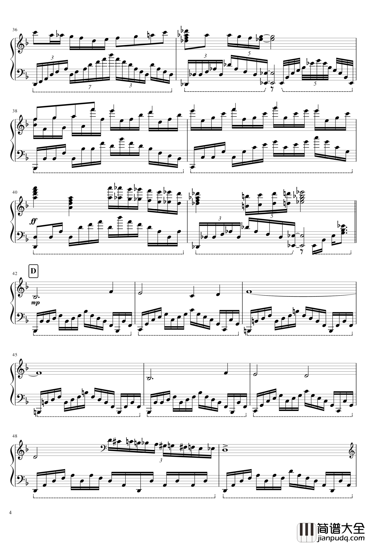 _Megalovania钢琴谱_undertale