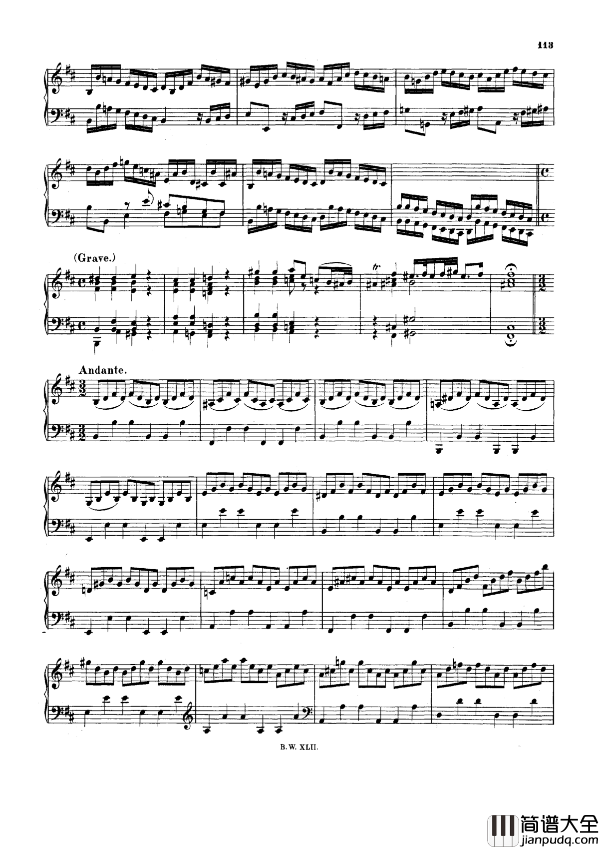 降B小调协奏曲钢琴谱_巴赫