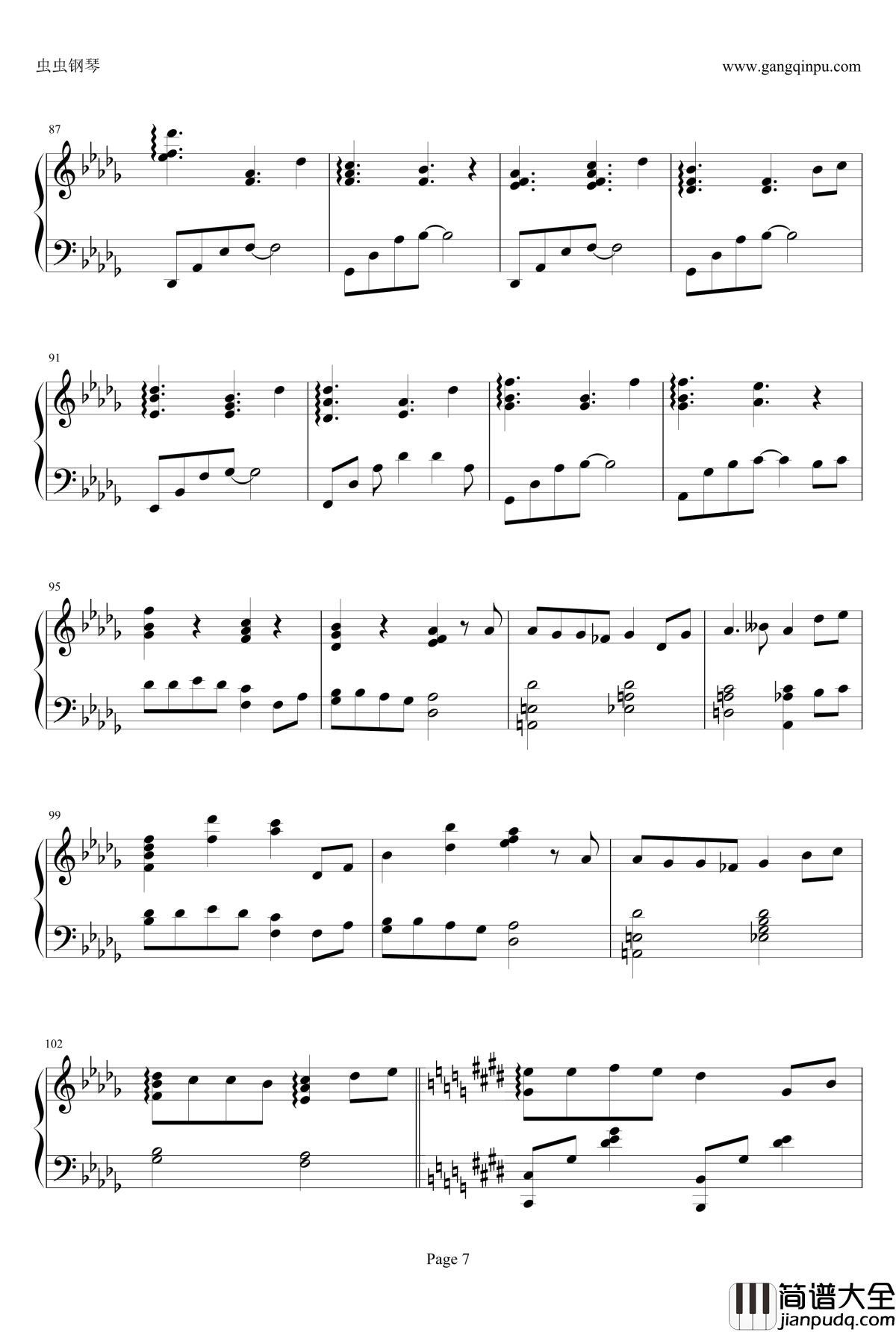 いのちの名前钢琴谱_広橋真紀子演奏版