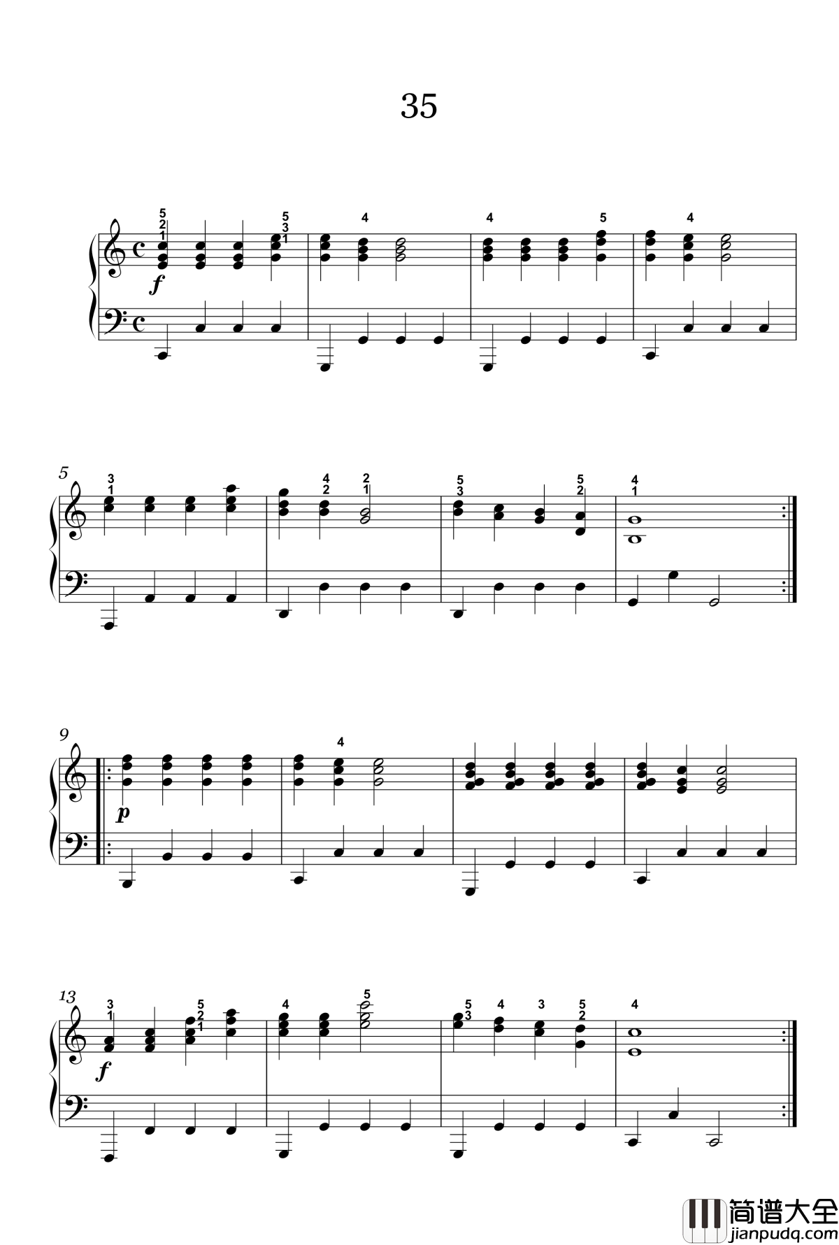 33钢琴谱_56_车尔尼_Czerny_599