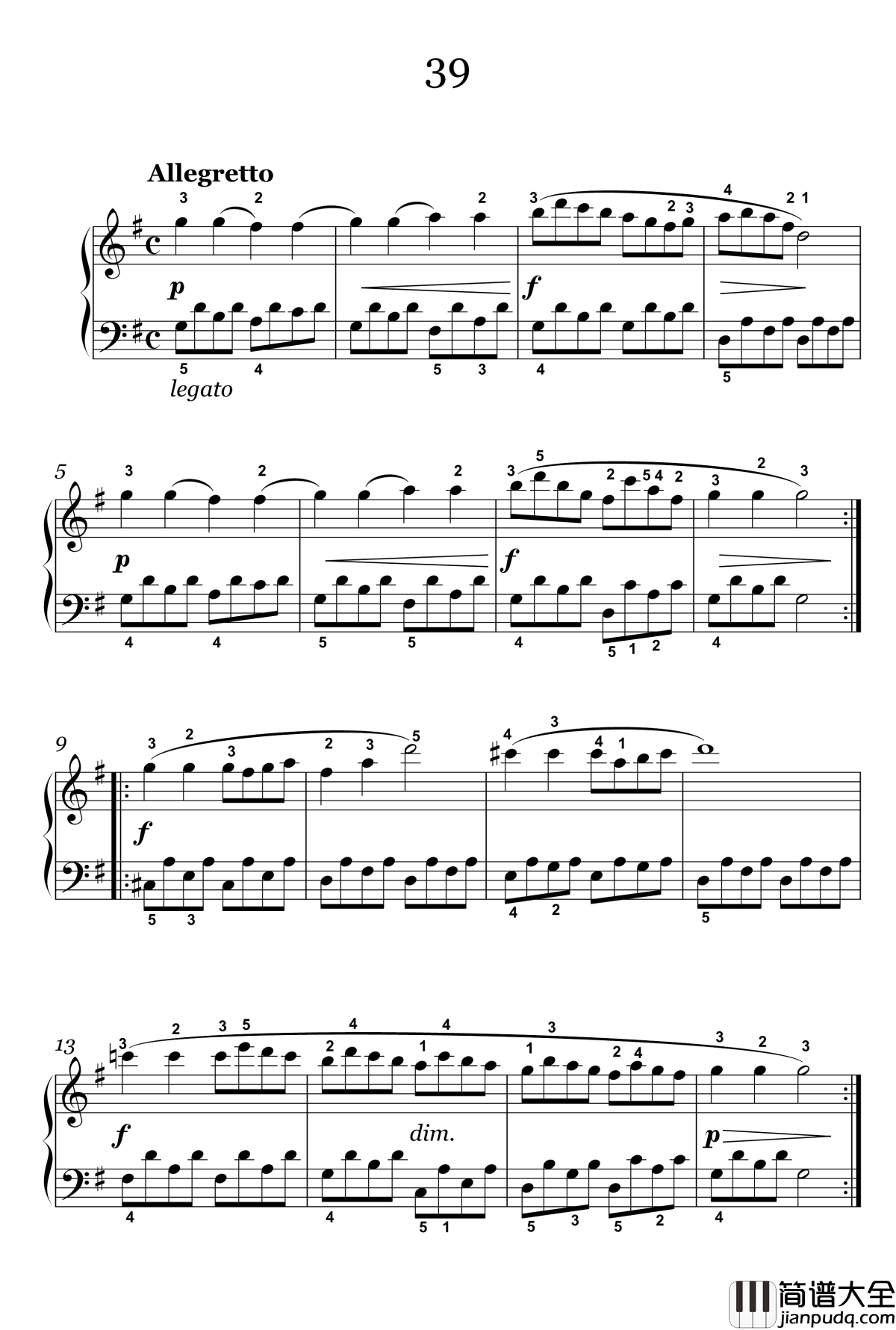 33钢琴谱_56_车尔尼_Czerny_599