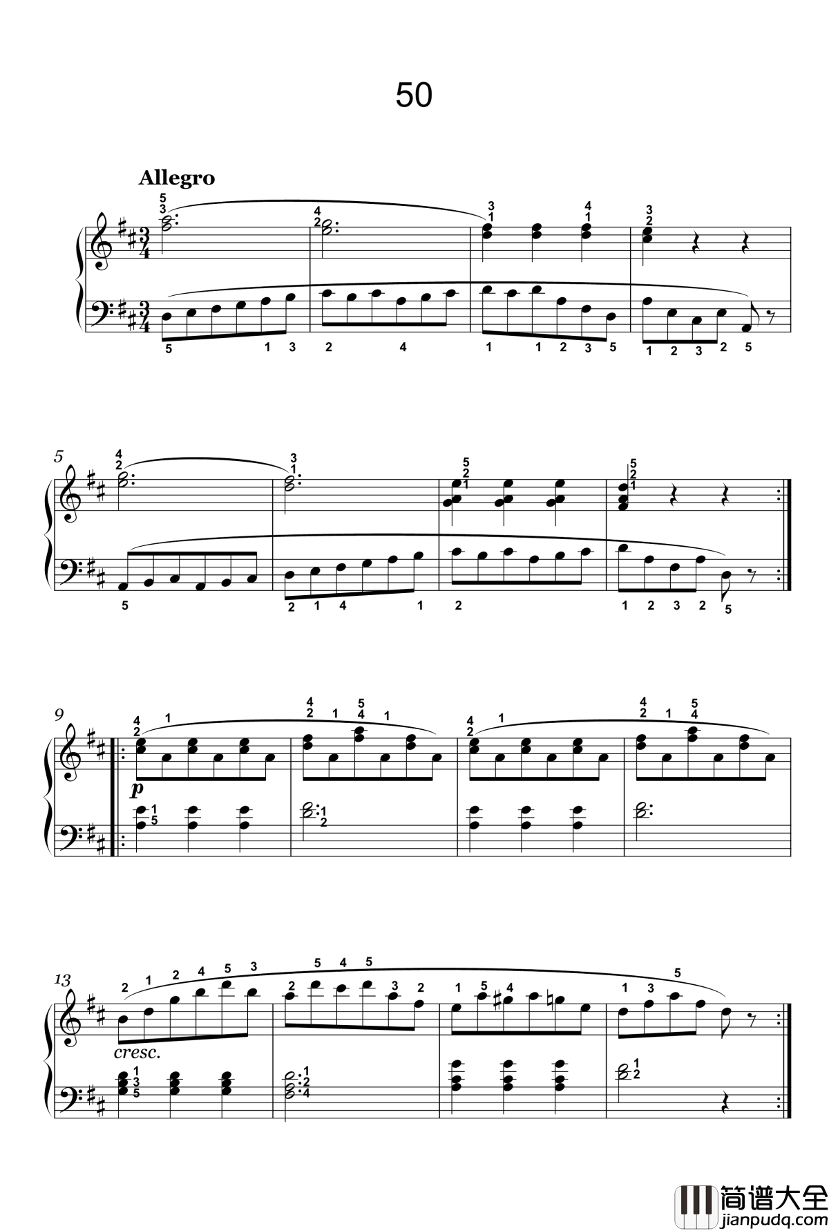 33钢琴谱_56_车尔尼_Czerny_599