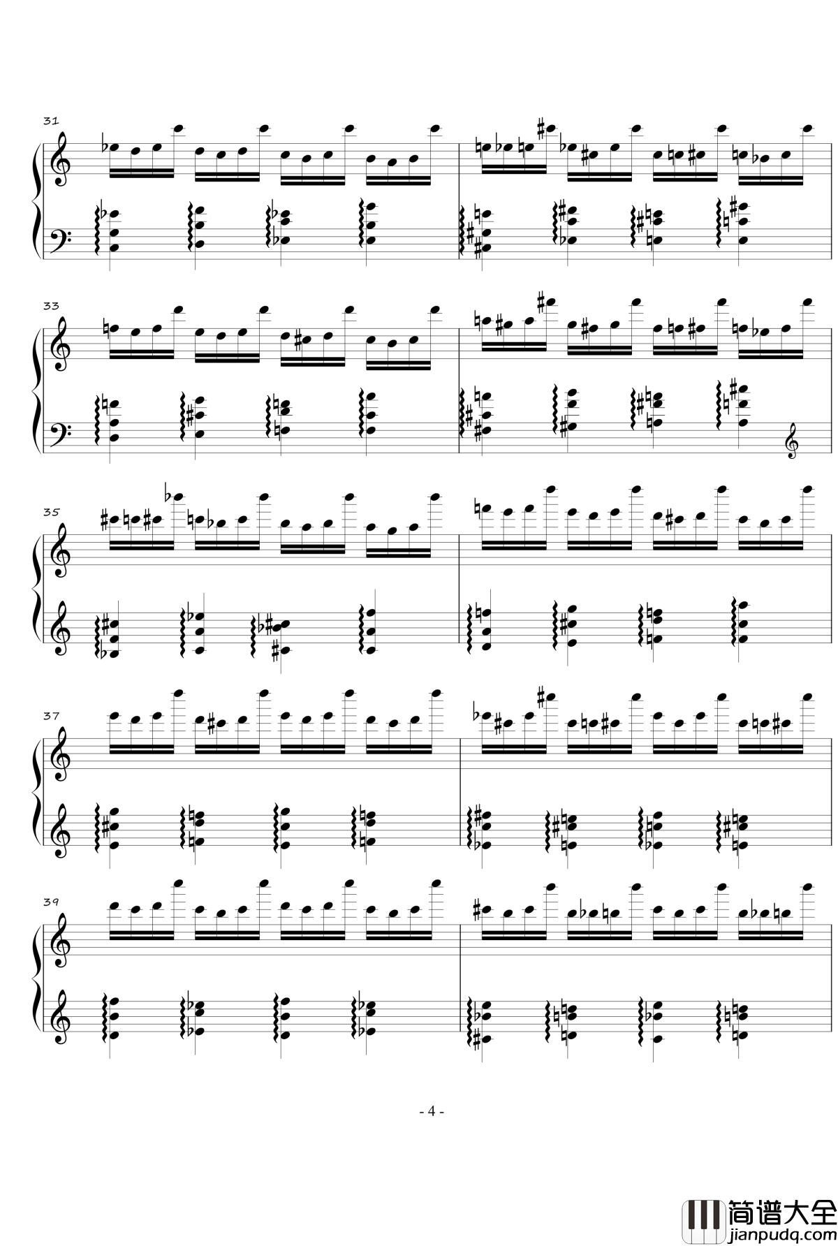 火星练习曲钢琴谱Op.2_No.3_火星先生