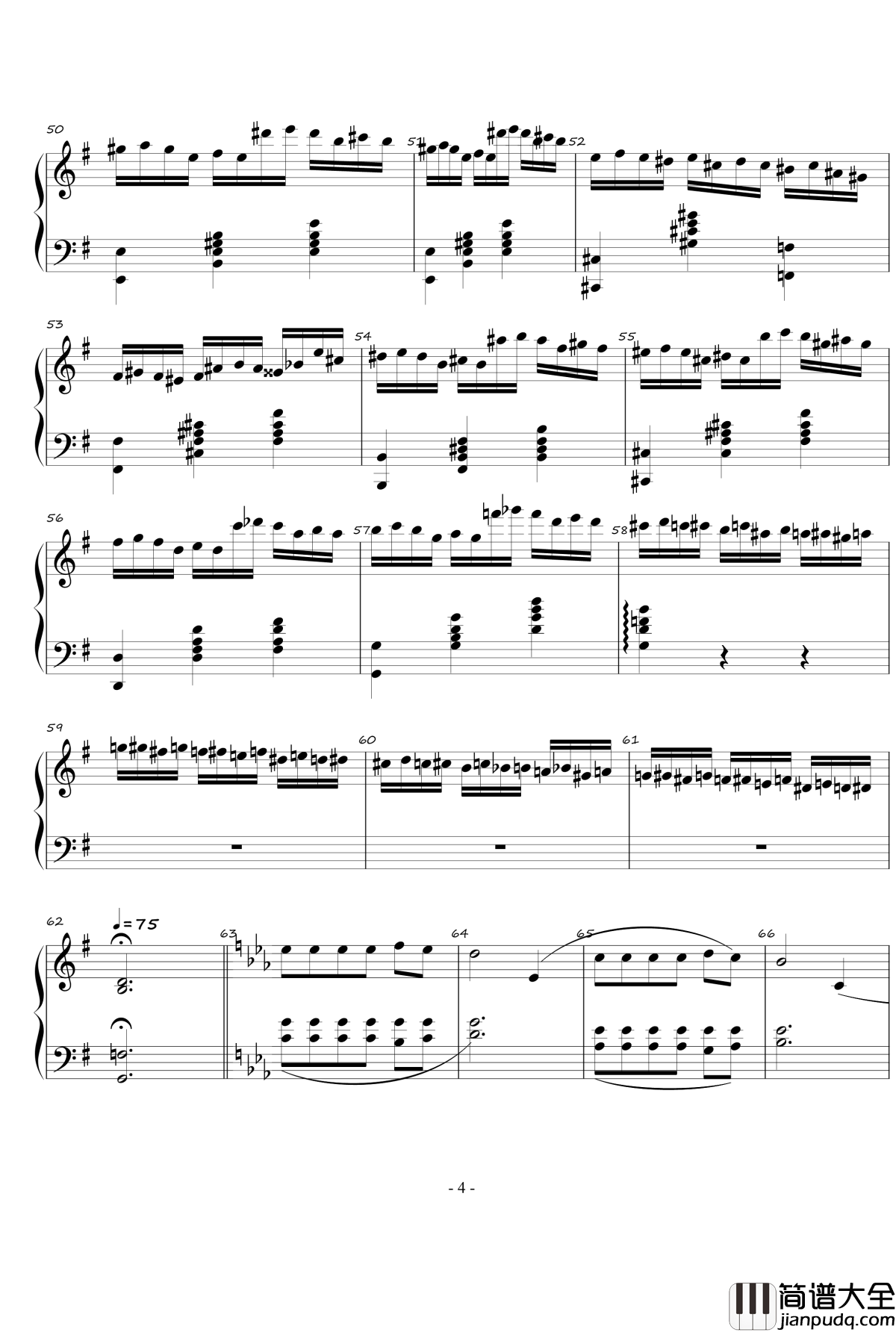 火星的故事钢琴谱_火星先生Op.3_No.1