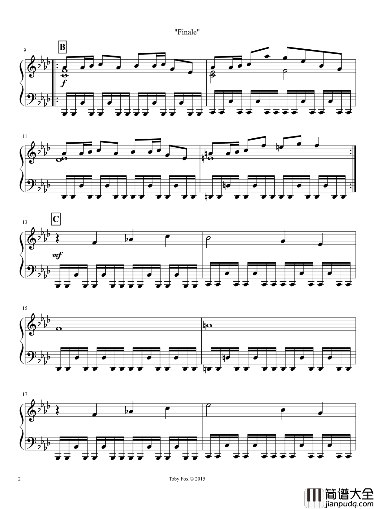 最终钢琴谱_Undertale