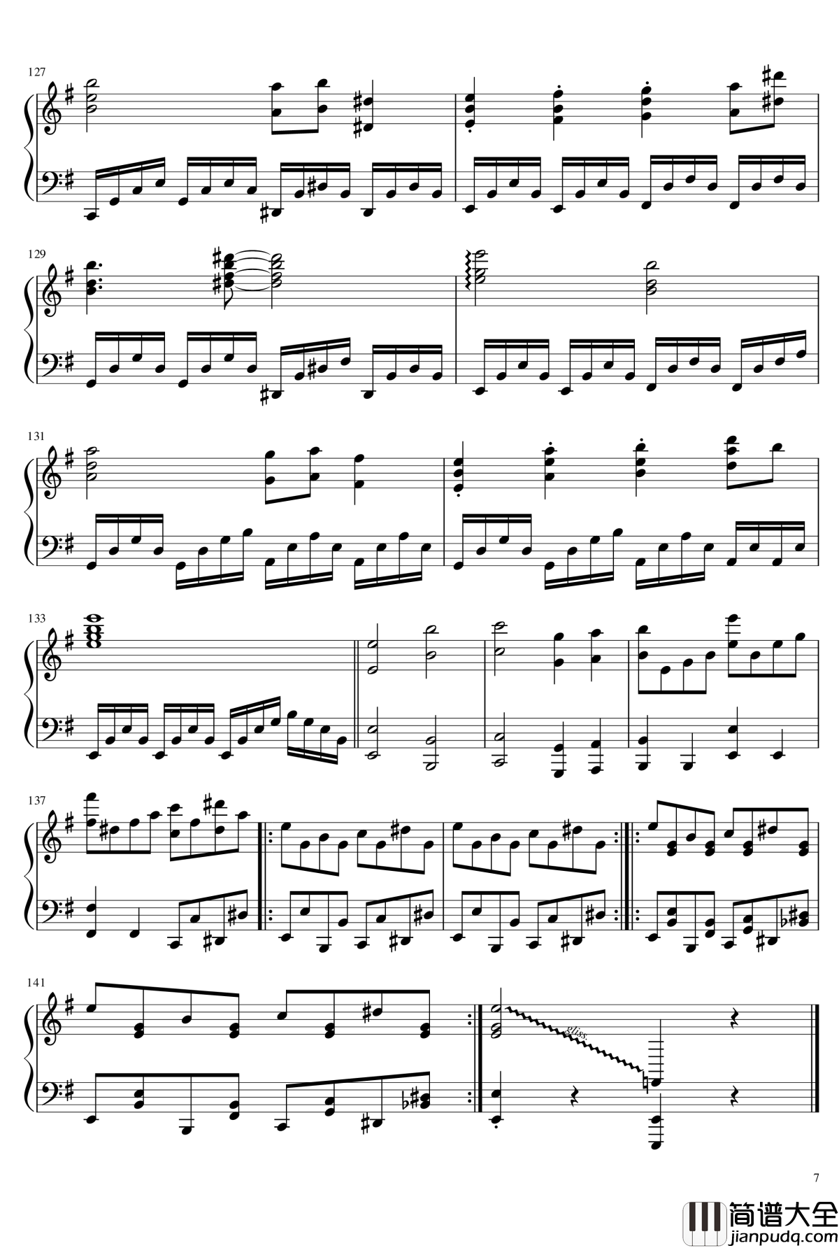 地狱星球钢琴谱_东方绀珠传