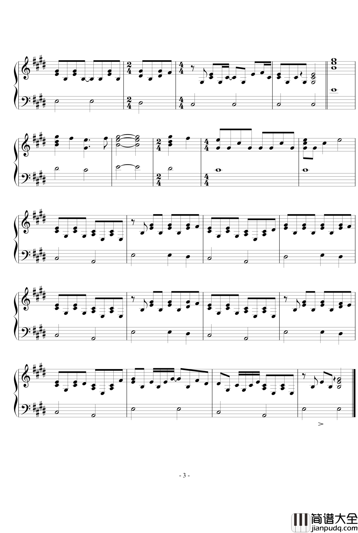 Skinny_Love钢琴谱_Little_Birdy